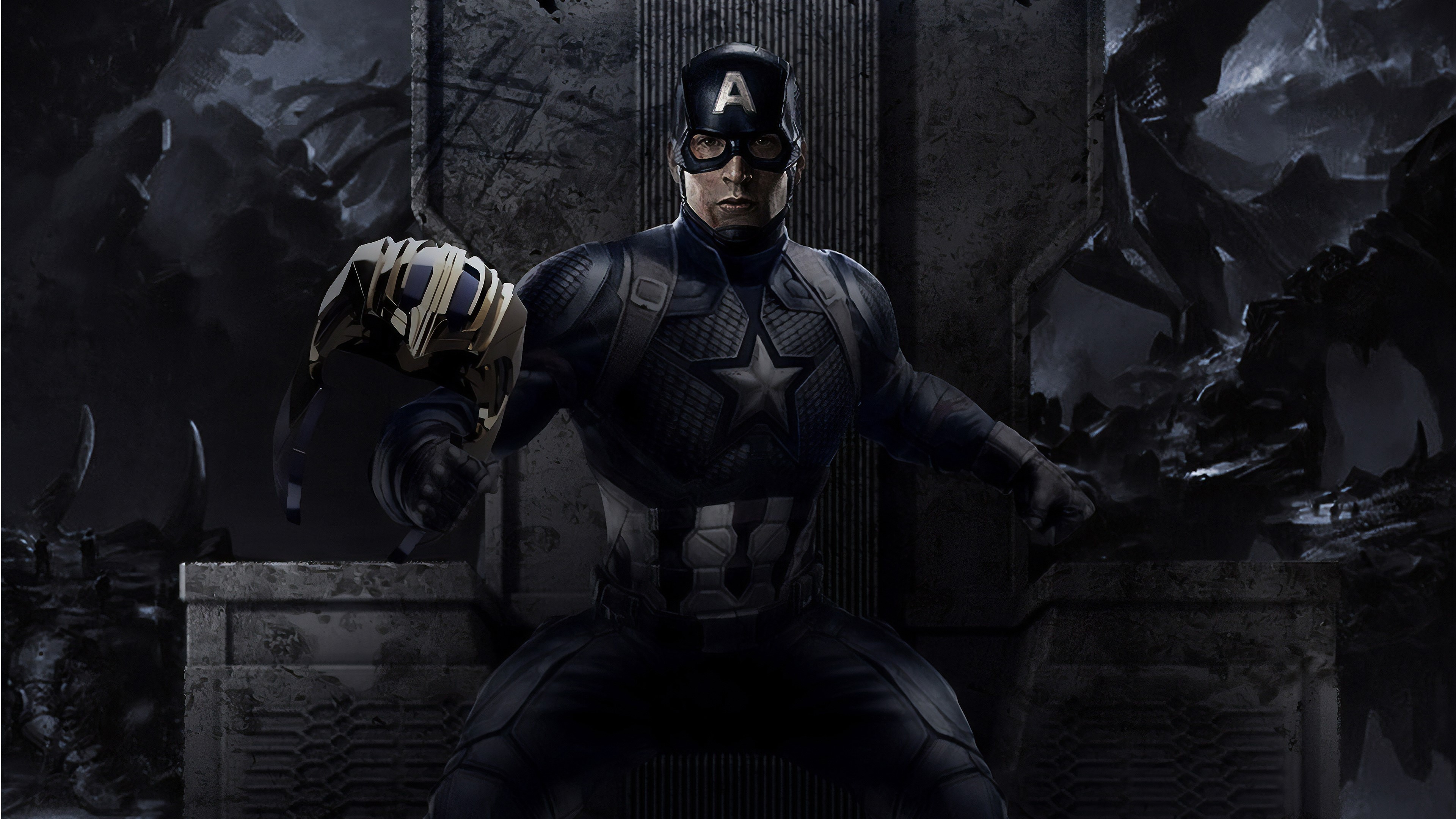 captain america, hd, 4k, superheroes, digital art, artwork, behance, HD Wallpaper