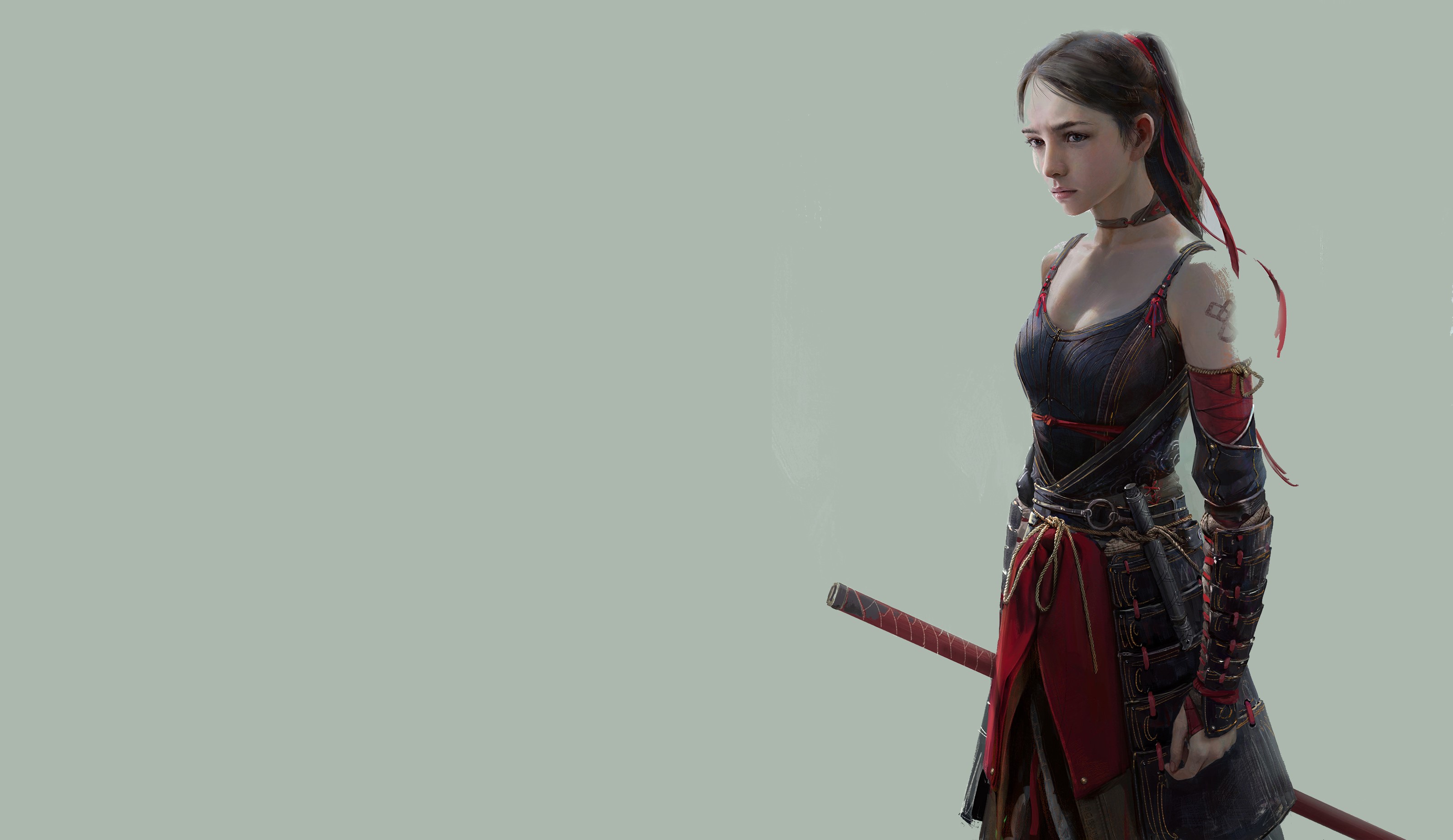 warrior, fantasy girls, artist, artwork, digital art, hd, 4k, artstation, HD Wallpaper
