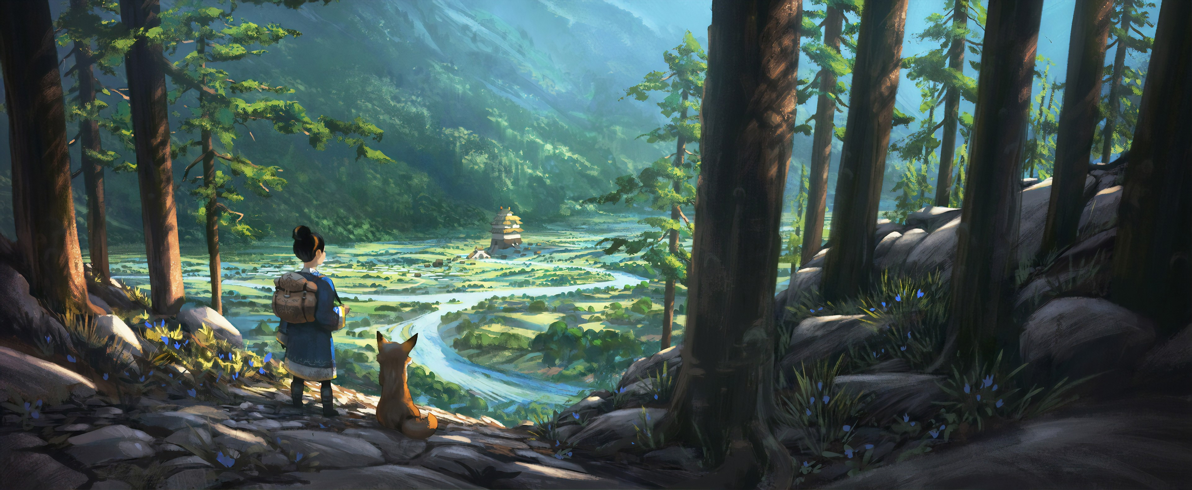 artist, artwork, digital art, hd, artstation, 4k, fox, HD Wallpaper