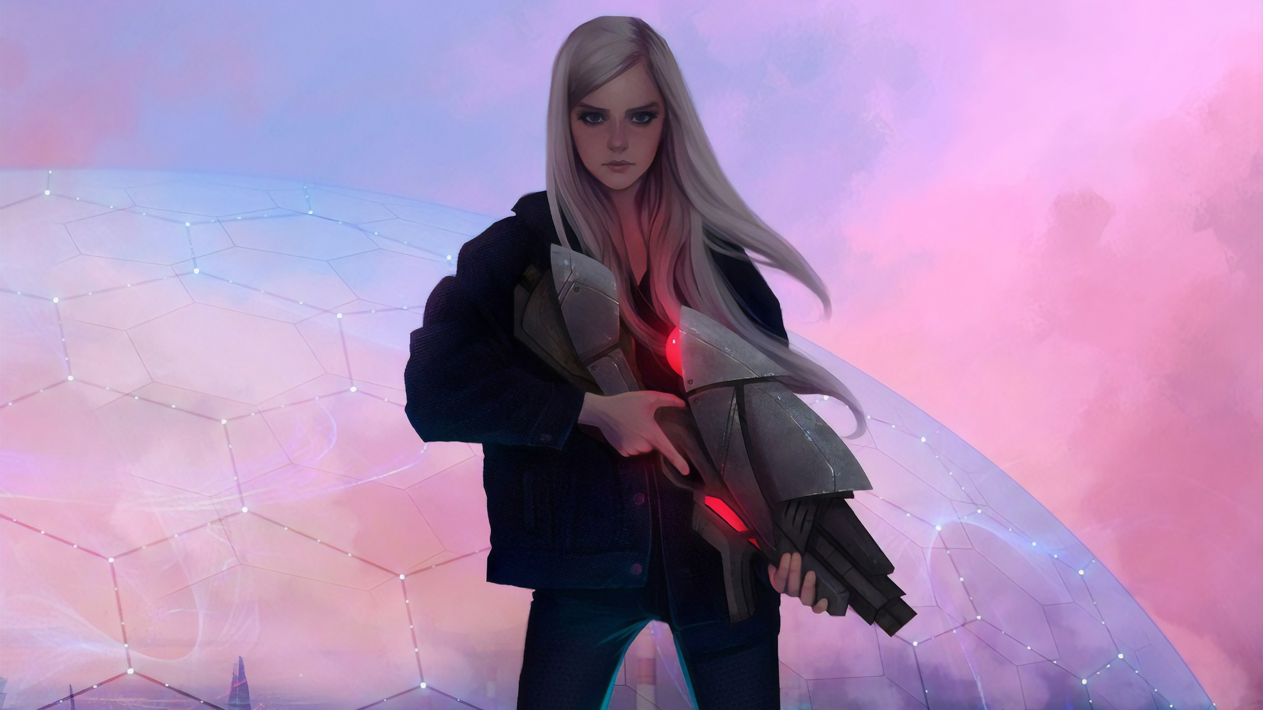 artist, artwork, digital art, hd, gun, deviantart, HD Wallpaper