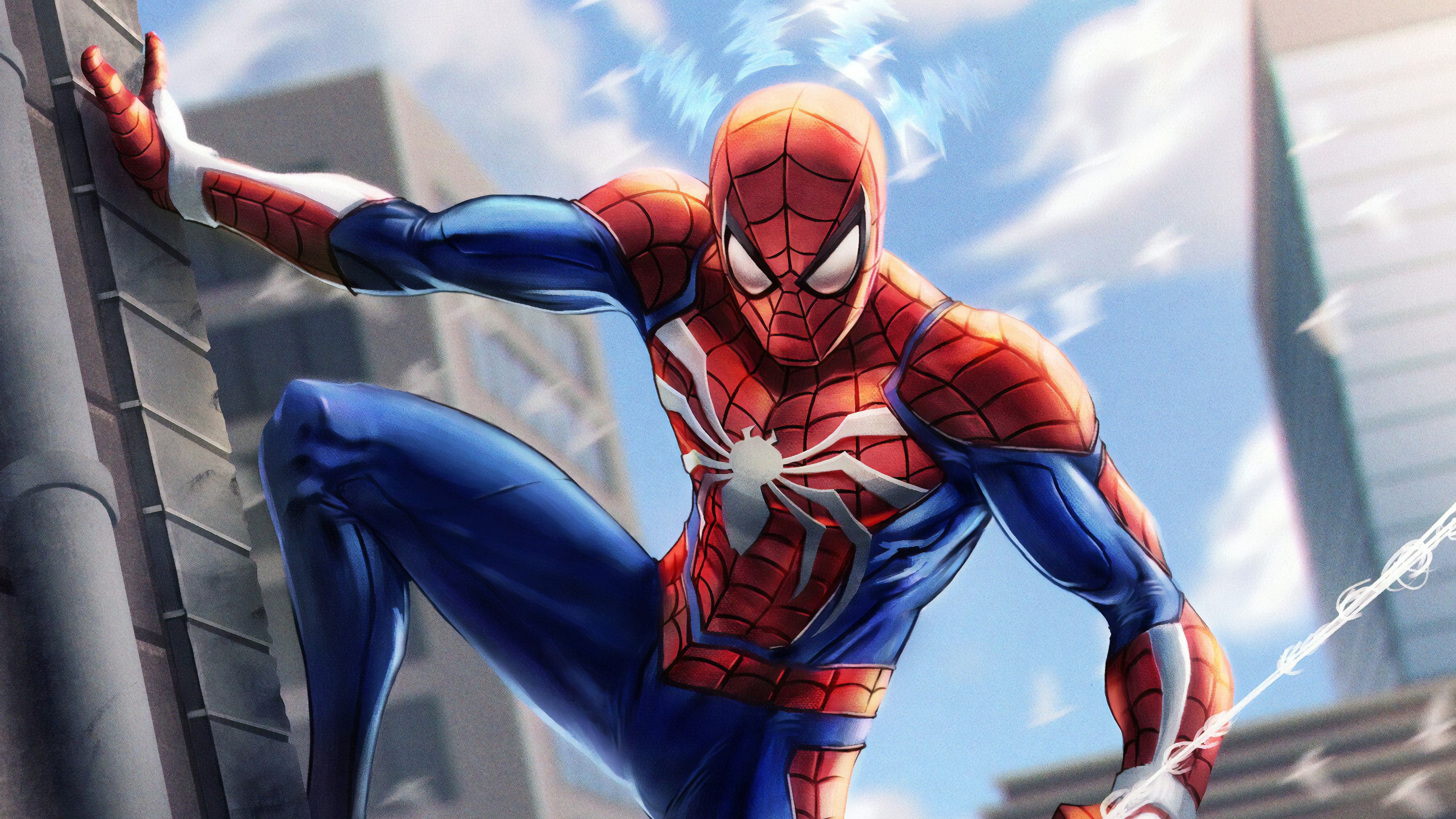 spiderman, hd, 4k, superheroes, artwork, digital art, art, HD Wallpaper