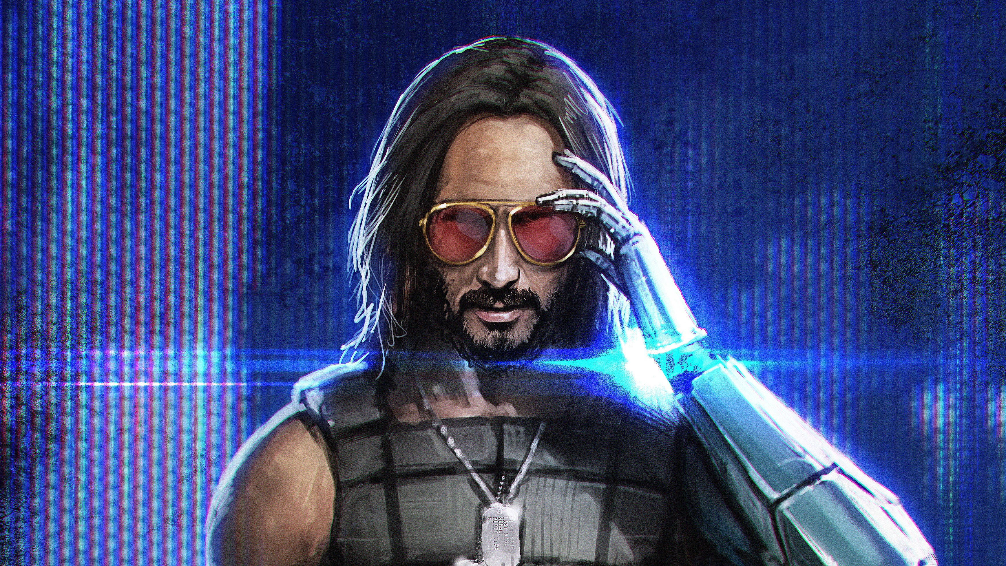 keanu reeves, cyberpunk 2077, games, hd, 4k, artwork, behance, HD Wallpaper