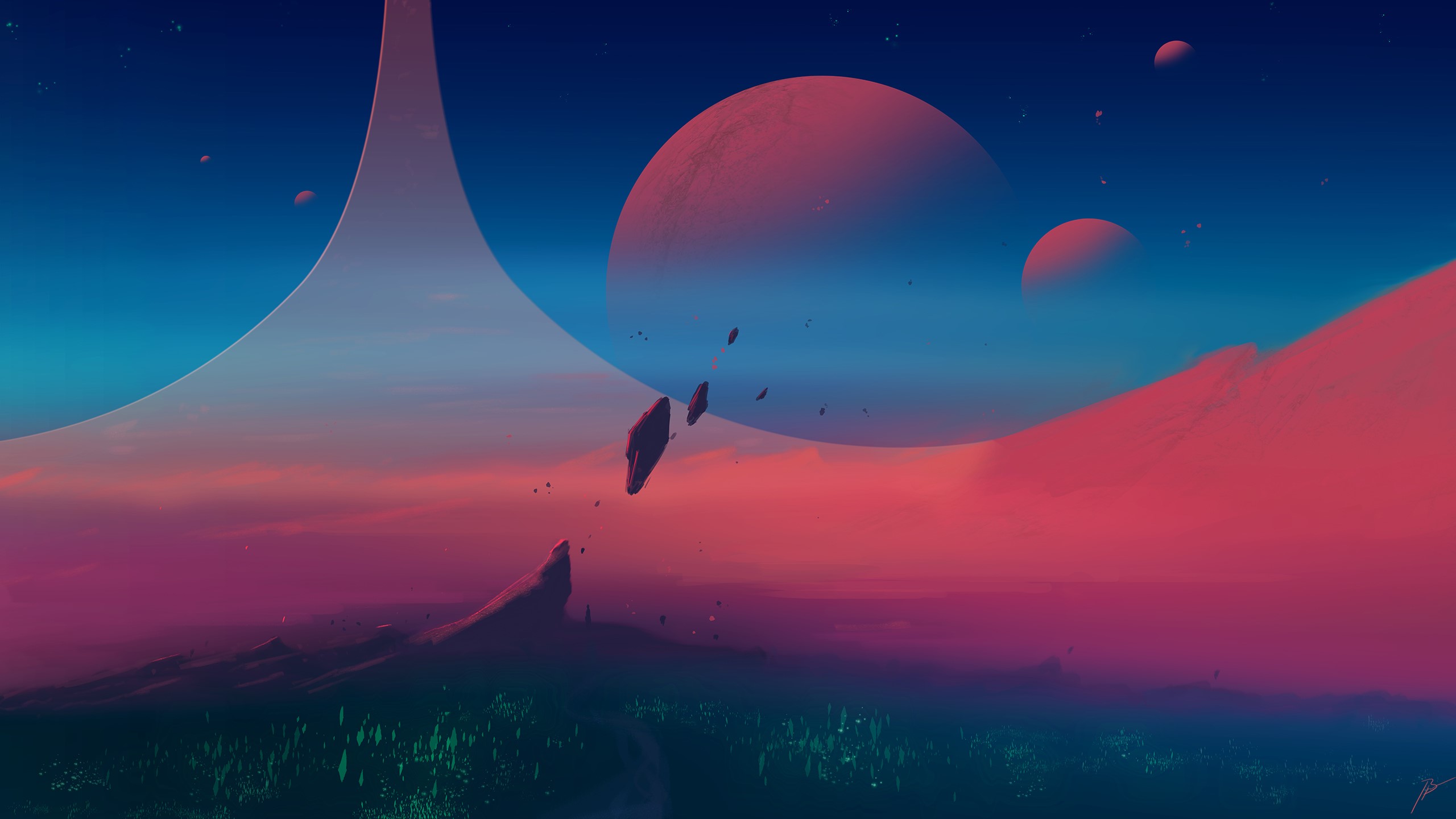 artist, artwork, digital art, hd, planet, deviantart, HD Wallpaper