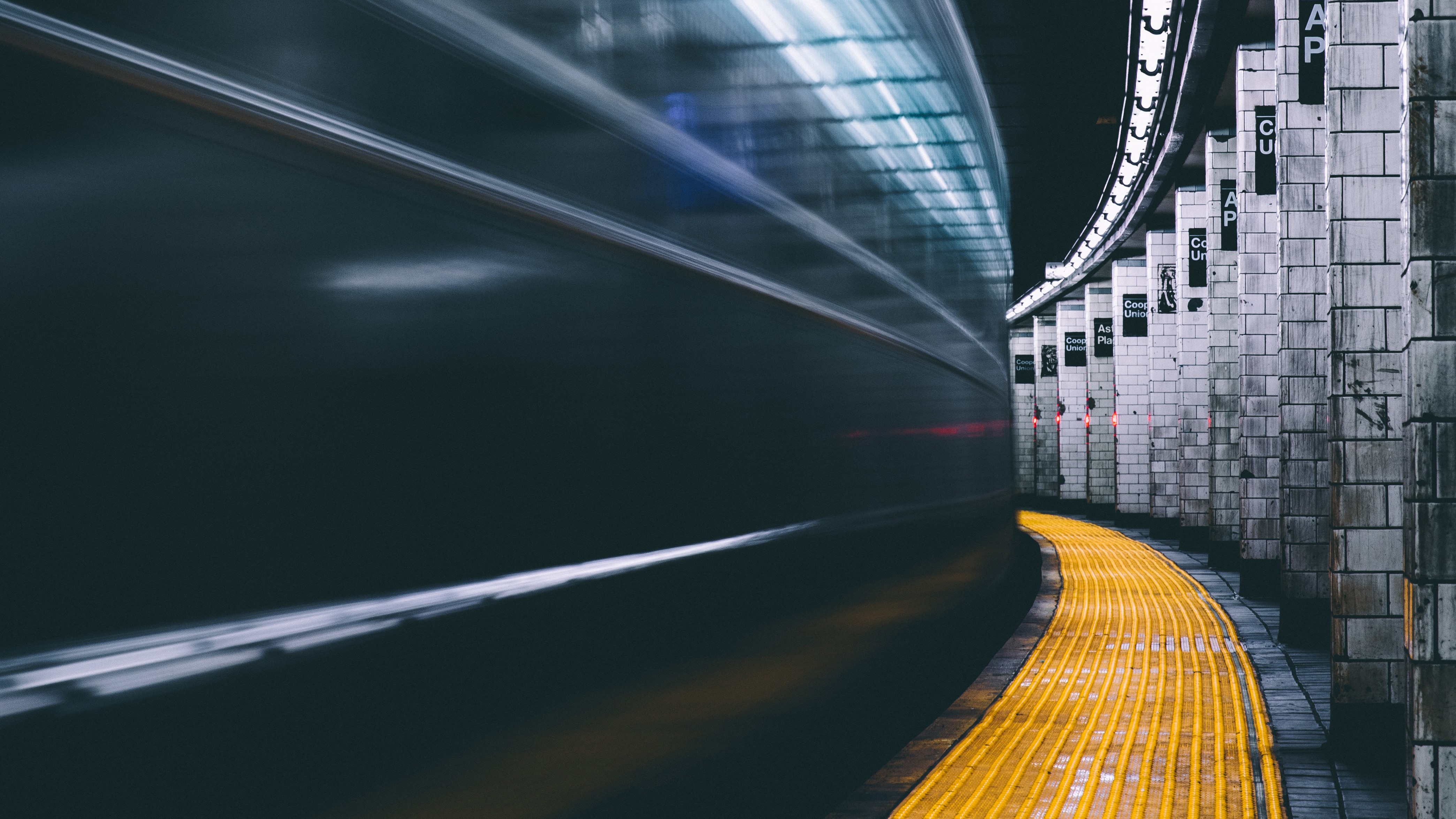 subway, long exposure, photography, hd, 4k, HD Wallpaper