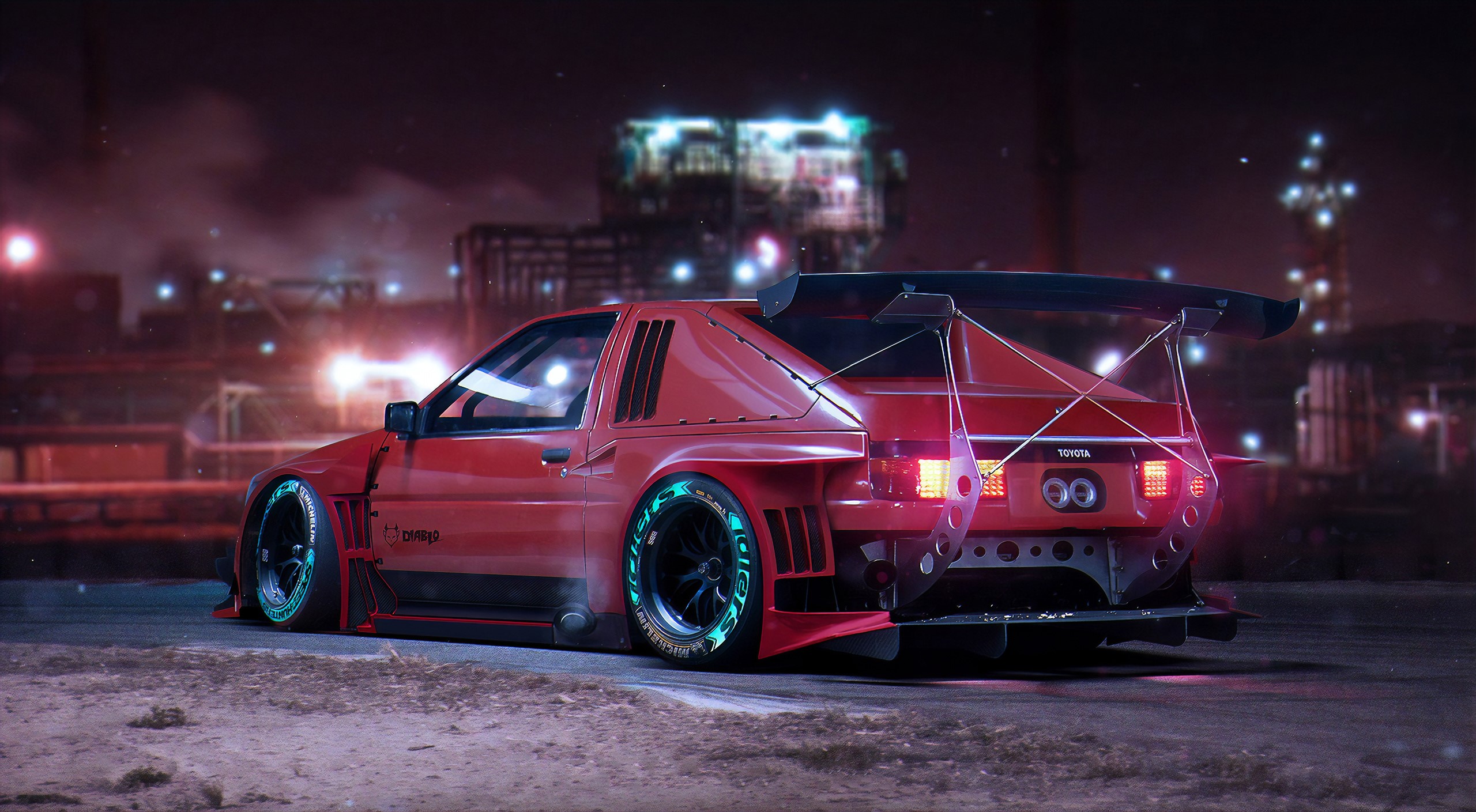 toyota, cars, artist, artwork, digital art, hd, artstation, HD Wallpaper