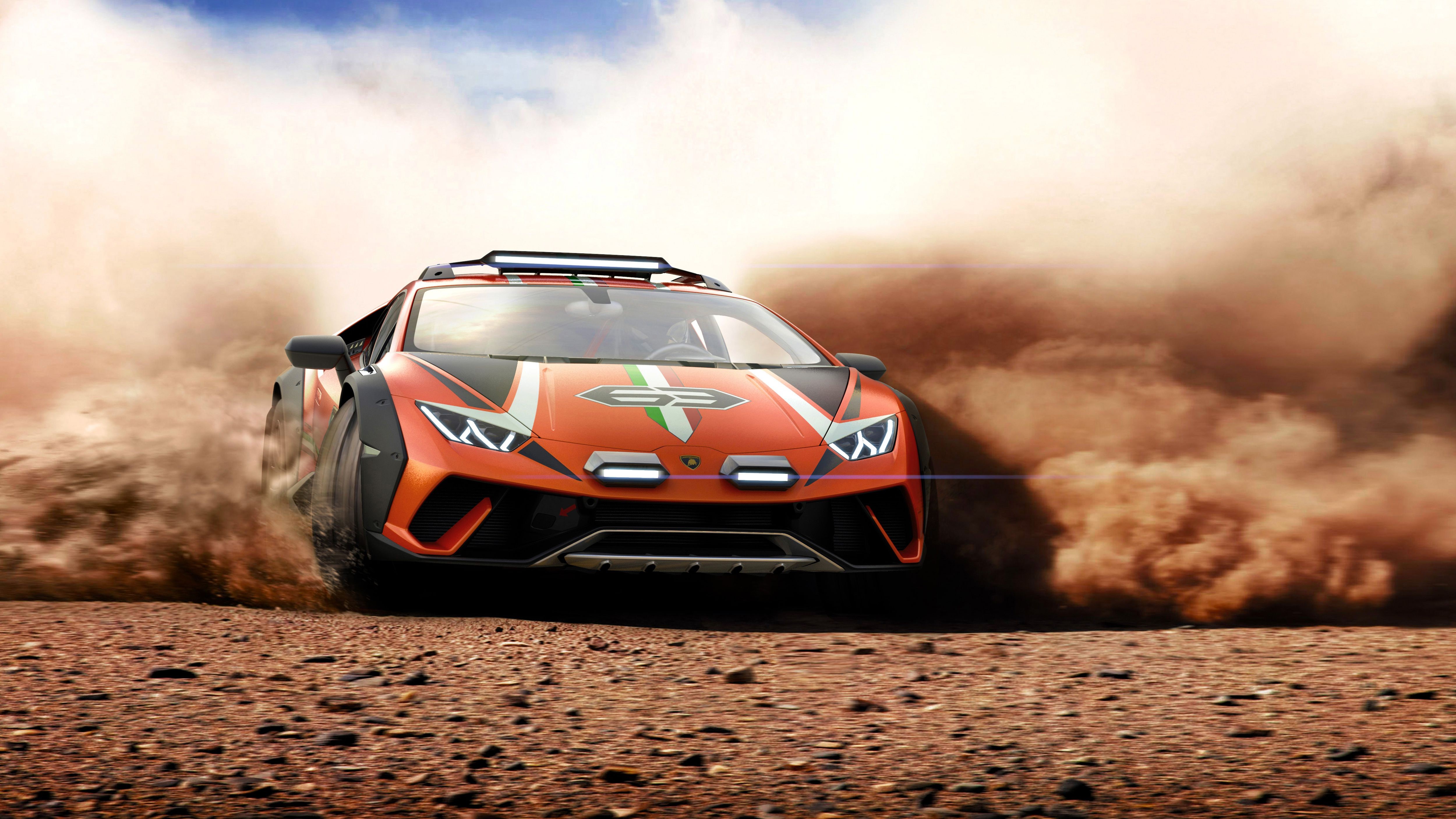 lamborghini huracan sterrato, lamborghini huracan, lamborghini, 2019 cars, cars, hd, 4k, 5k, HD Wallpaper