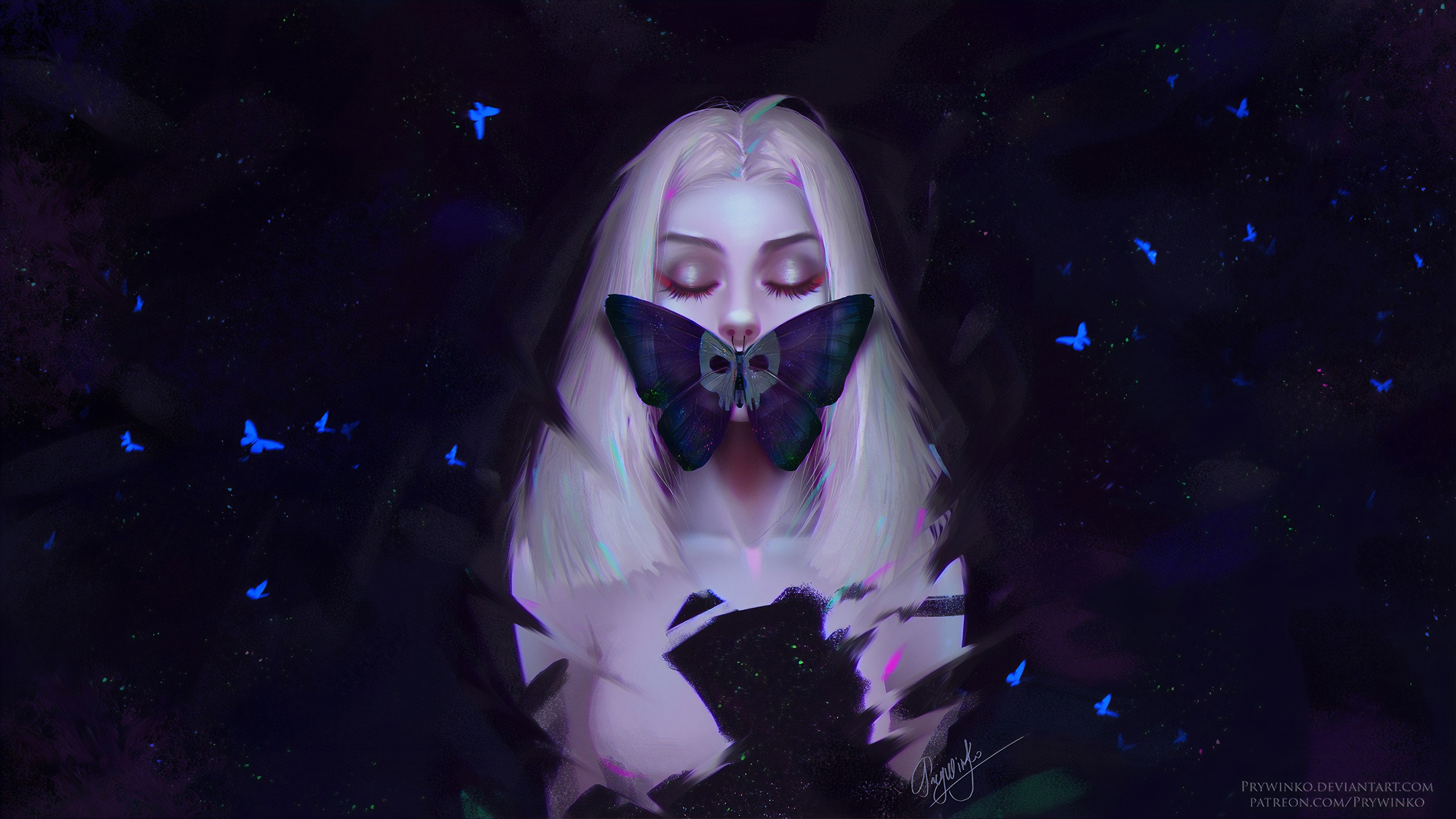 butterfly, artist, artwork, digital art, hd, deviantart, HD Wallpaper