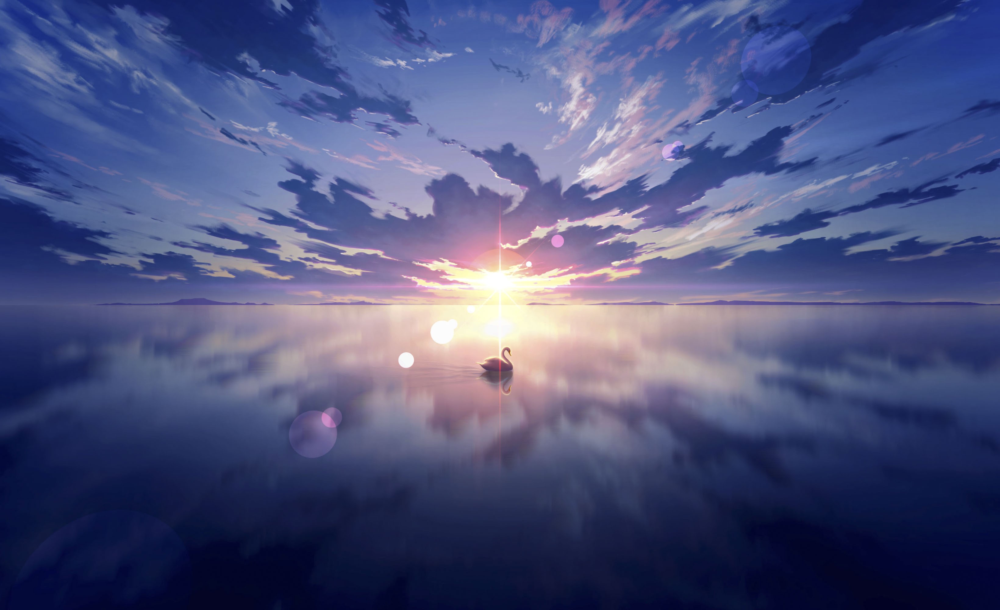 swan, artist, artwork, digital art, hd, 4k, HD Wallpaper