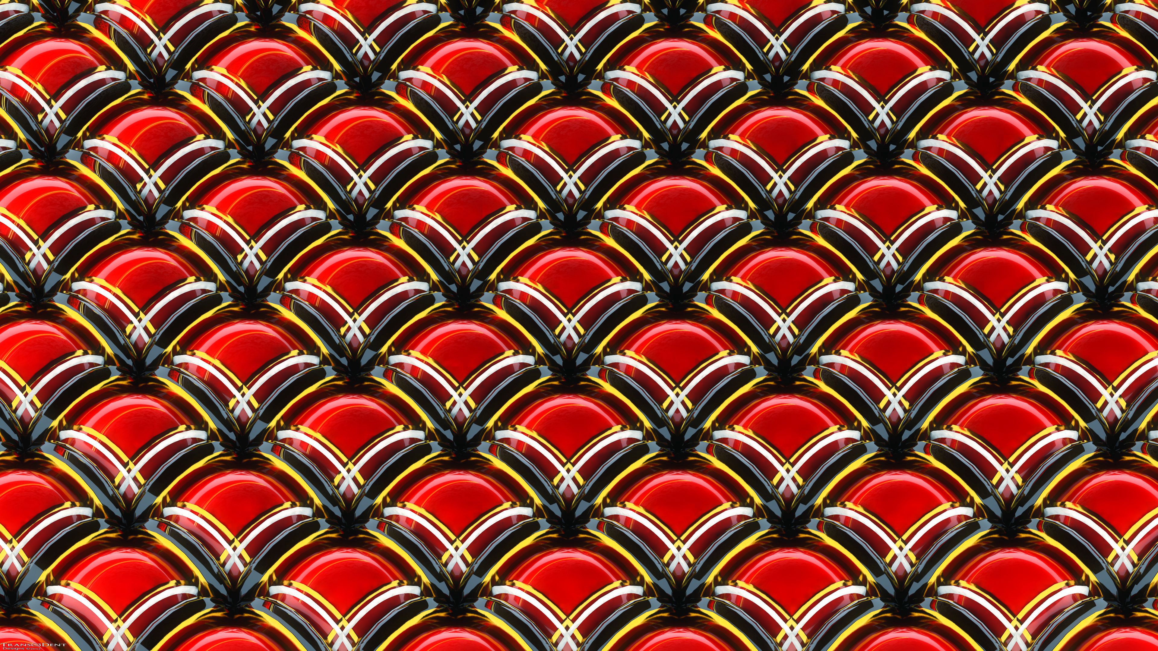 texture, structure, 3d, volume, red, 4k, HD Wallpaper