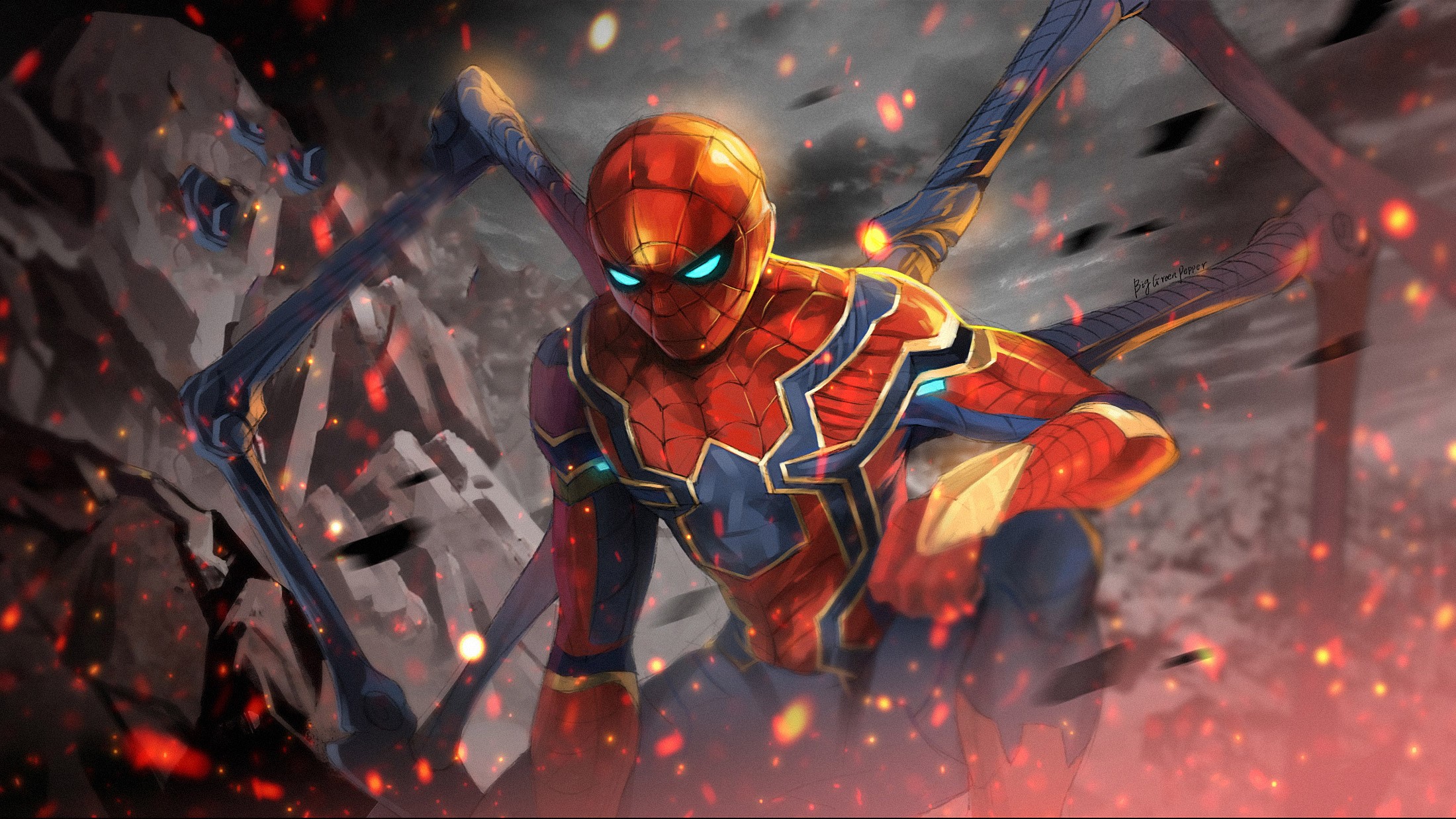 spiderman, hd, superheroes, artwork, digital art, deviantart, HD Wallpaper