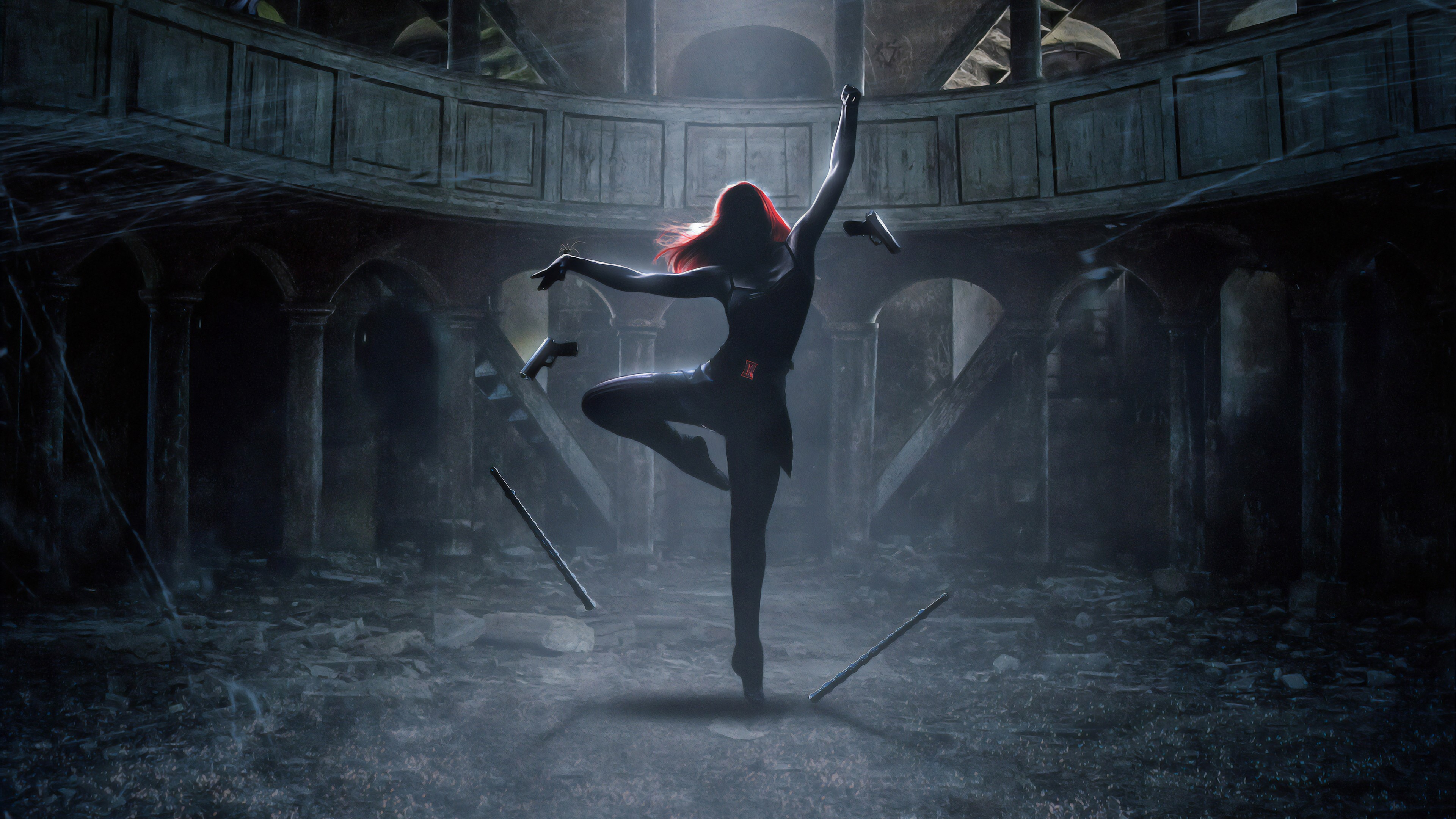 black widow, superheroes, hd, 4k, artist, artwork, digital art, artstation, HD Wallpaper