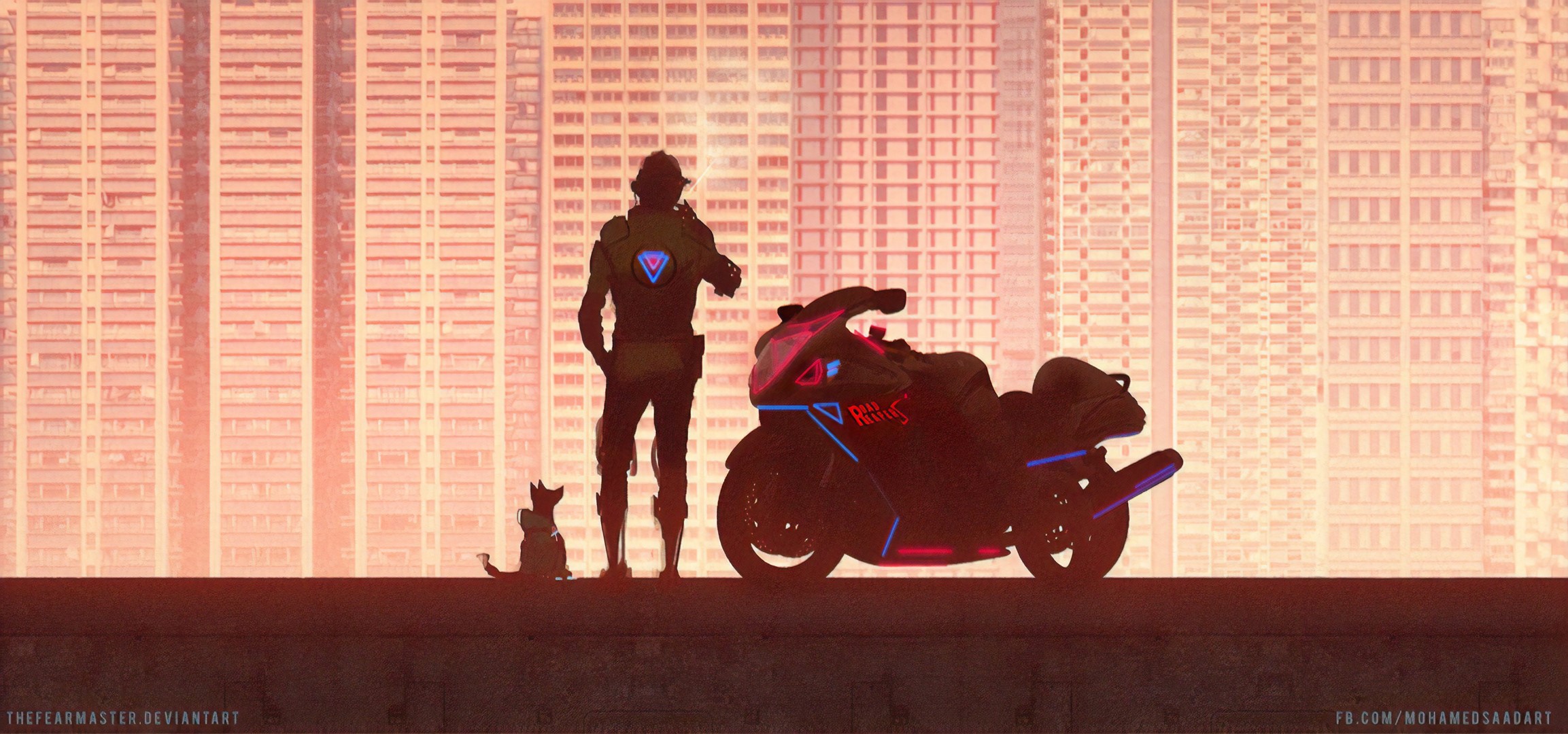 biker, artist, artwork, digital art, hd, deviantart, HD Wallpaper