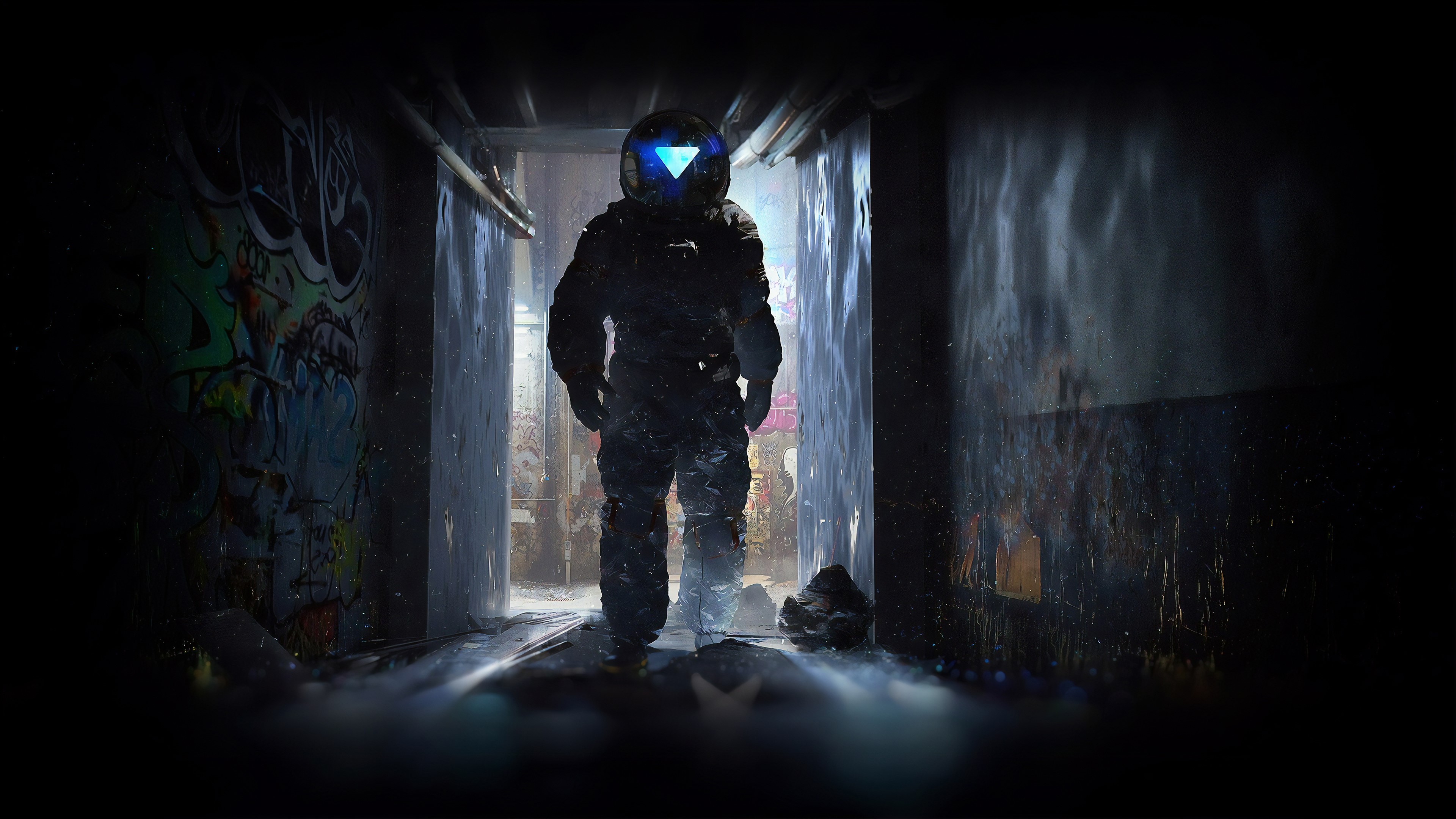 astronaut, artist, artwork, digital art, hd, 4k, HD Wallpaper