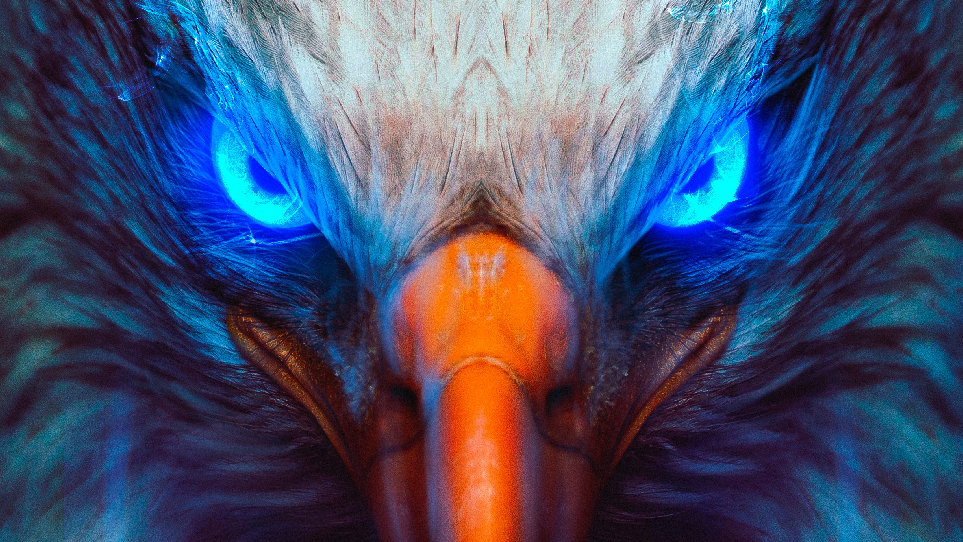 eagle, hd, 4k, artwork, animals, HD Wallpaper