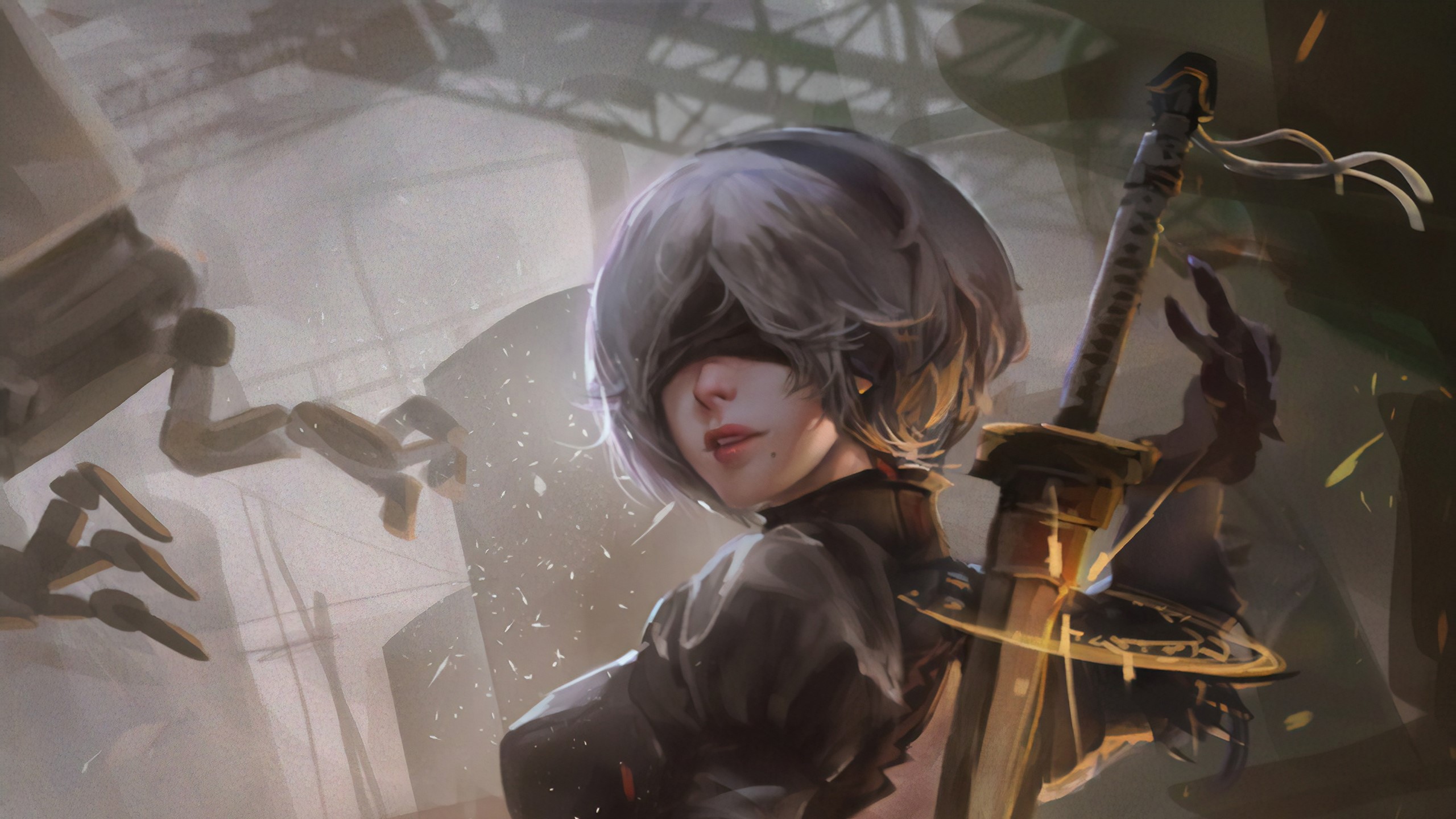 nier automata, games, hd, artist, artwork, digital art, artstation, HD Wallpaper