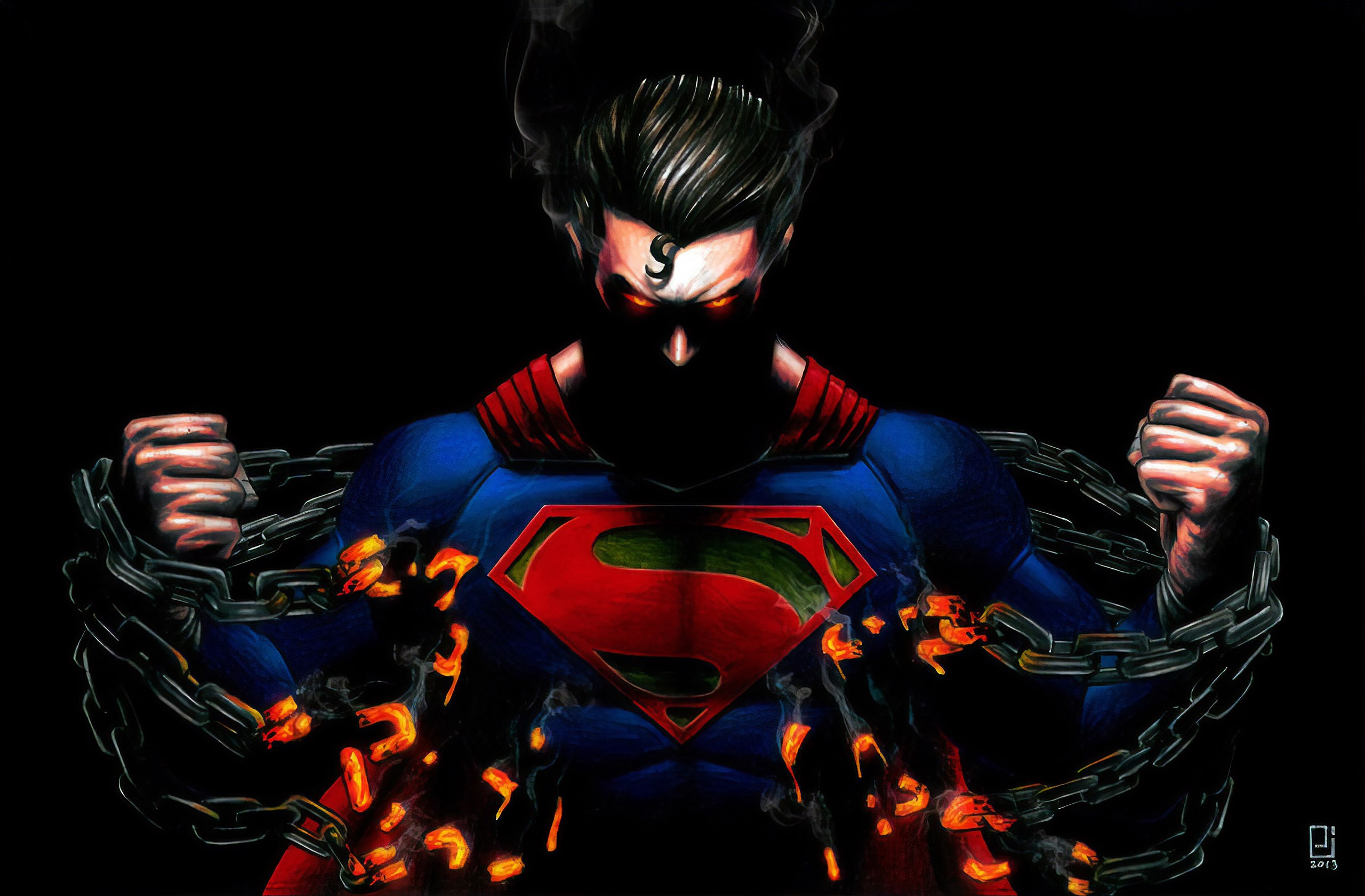 superman, hd, superheroes, artwork, digital art, deviantart, HD Wallpaper
