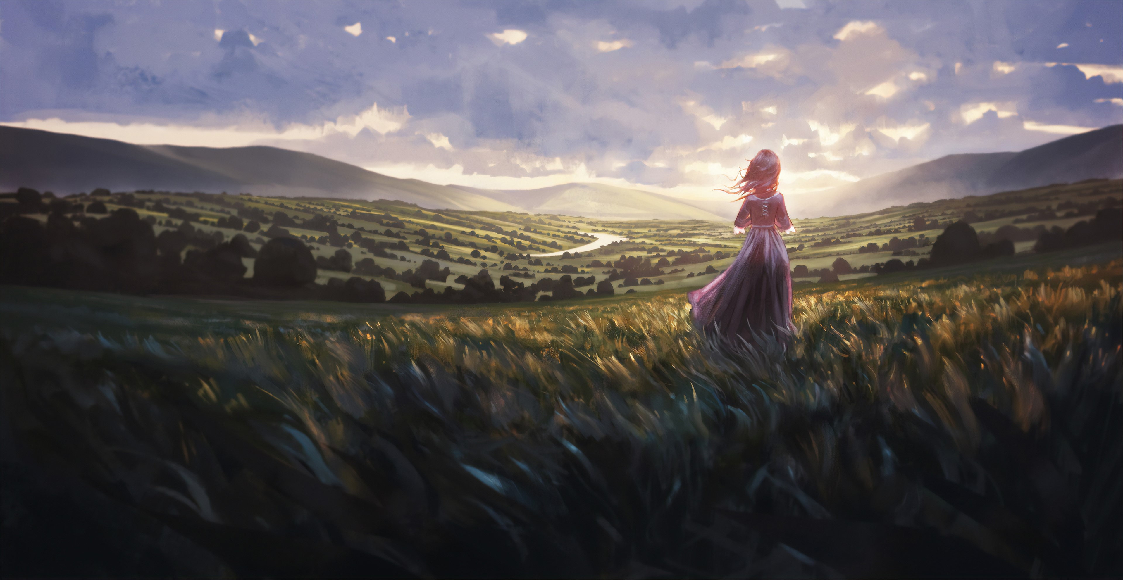 anime girl, anime, artist, artwork, digital art, hd, 4k, artstation, HD Wallpaper
