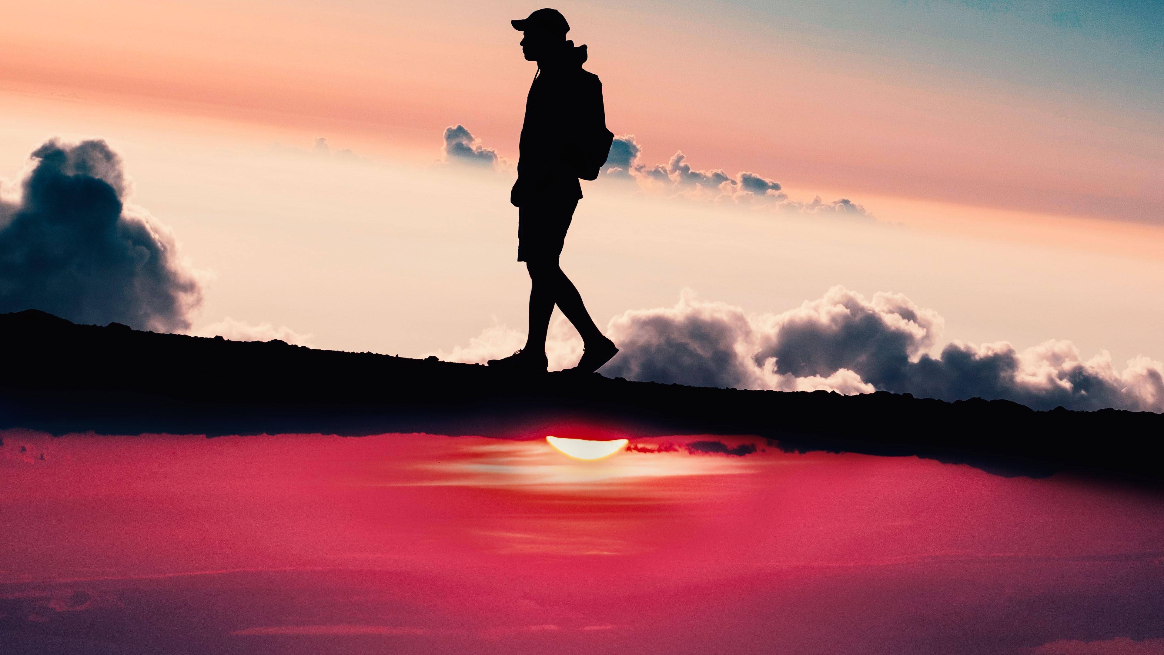 sunset, photography, hd, alone, HD Wallpaper