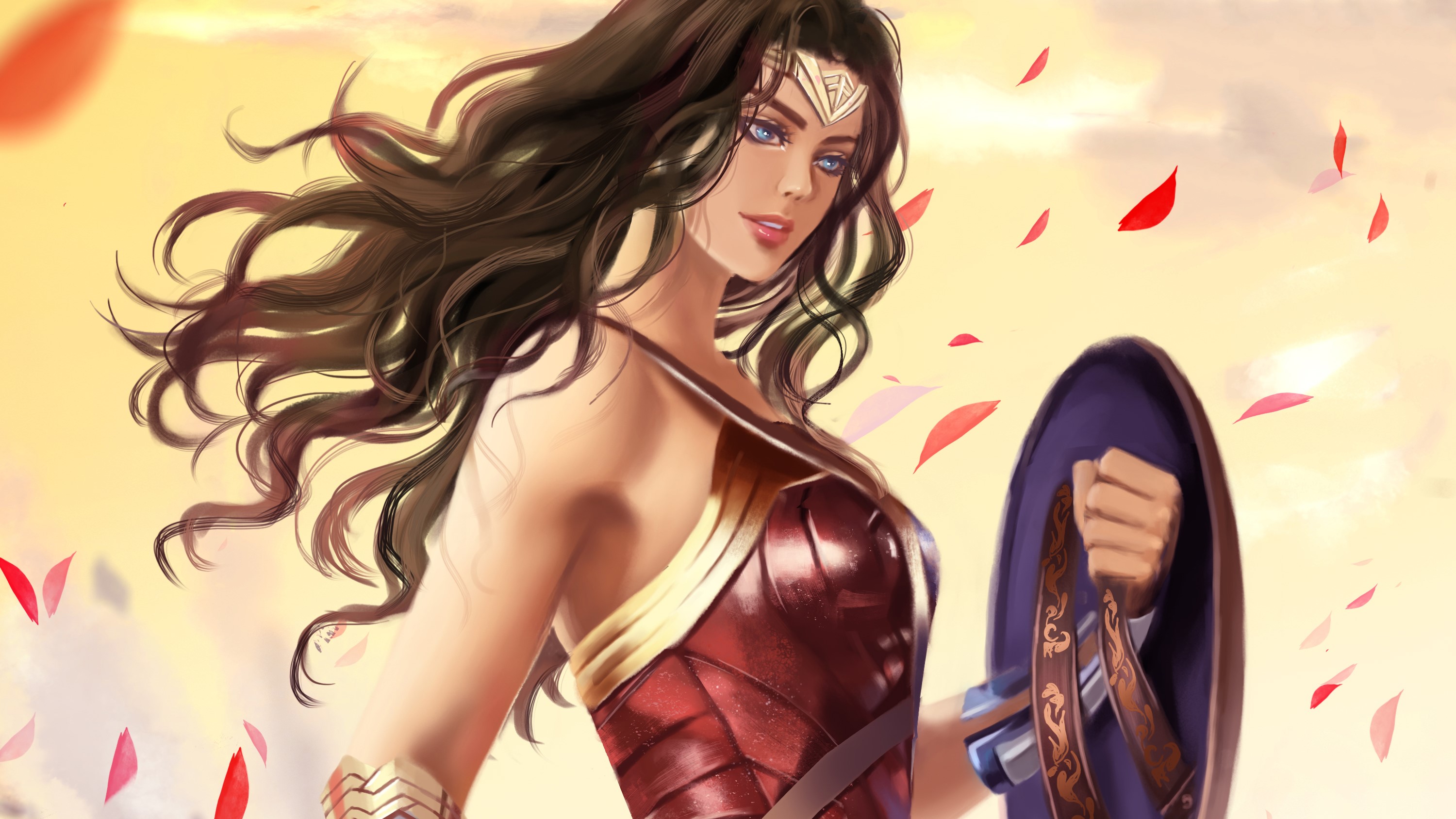wonder woman, hd, superheroes, artist, artwork, digital art, deviantart, HD Wallpaper