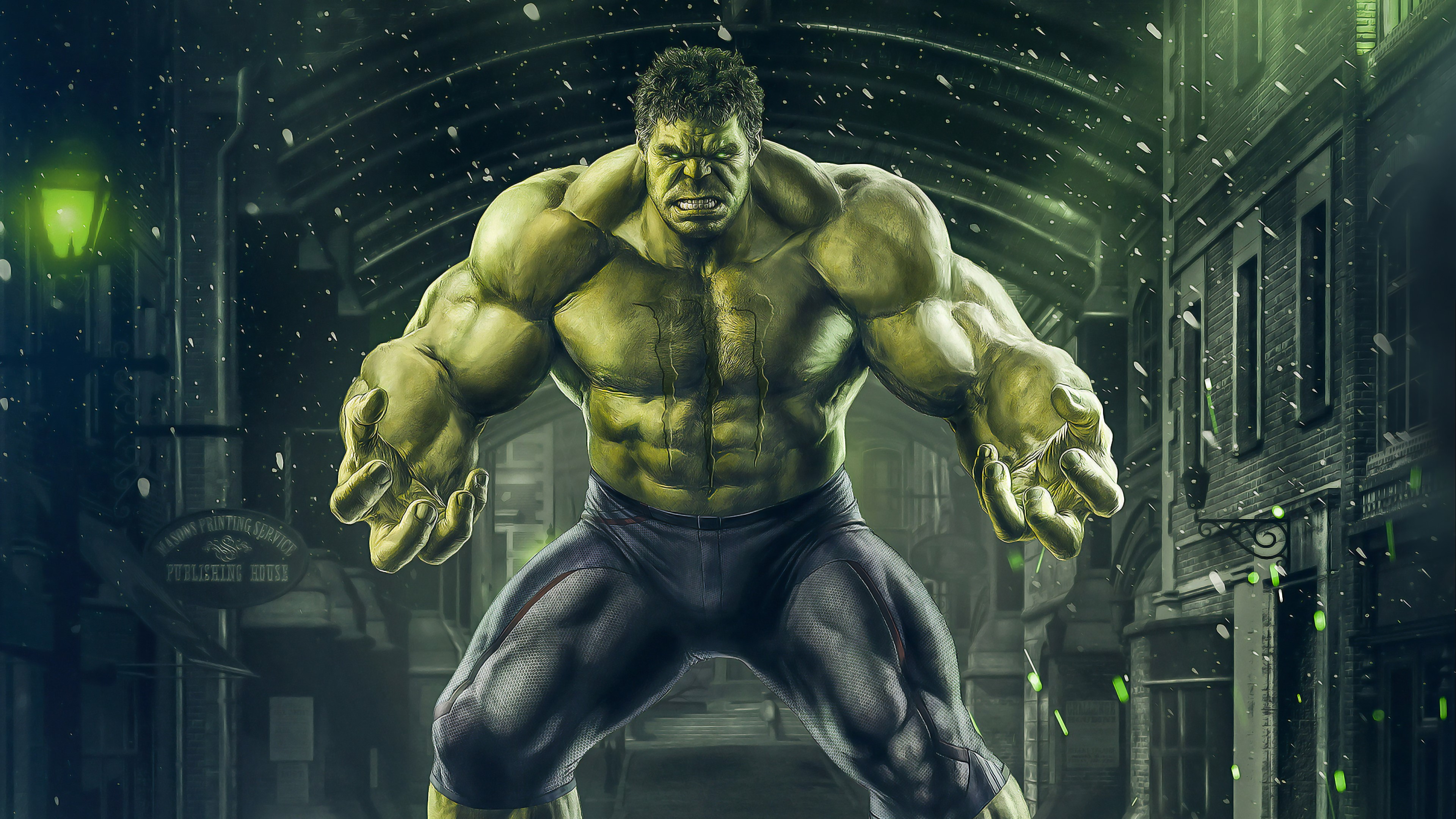 hulk, superheroes, hd, 4k, behance, HD Wallpaper