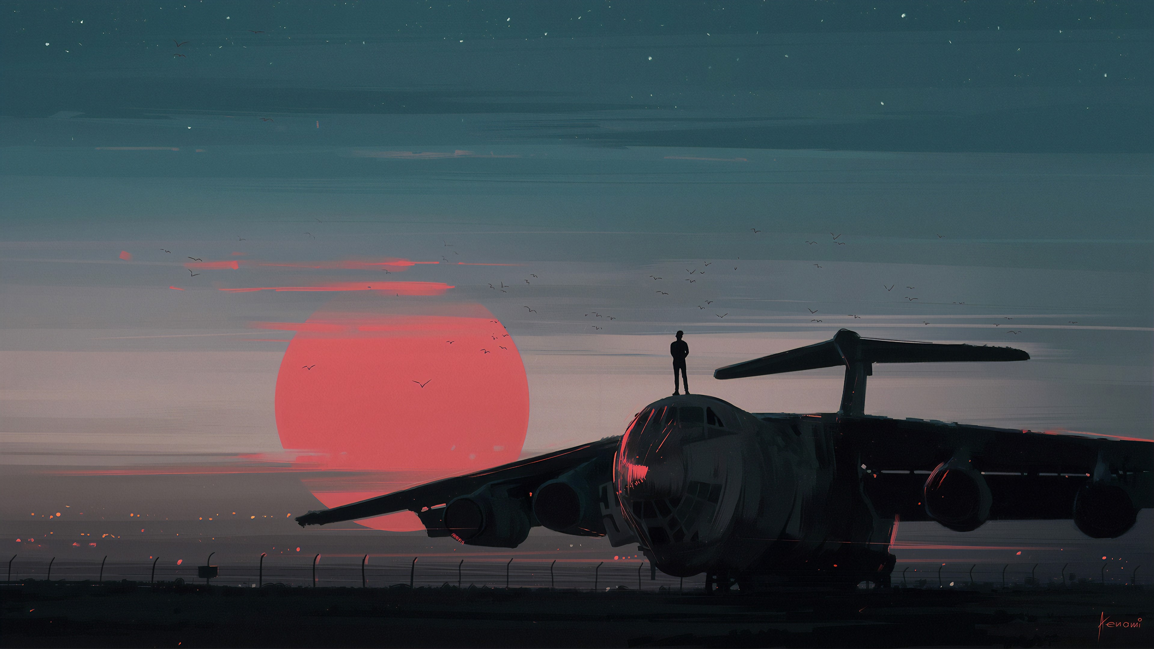 artist, artwork, digital art, hd, artstation, 4k, planes, HD Wallpaper