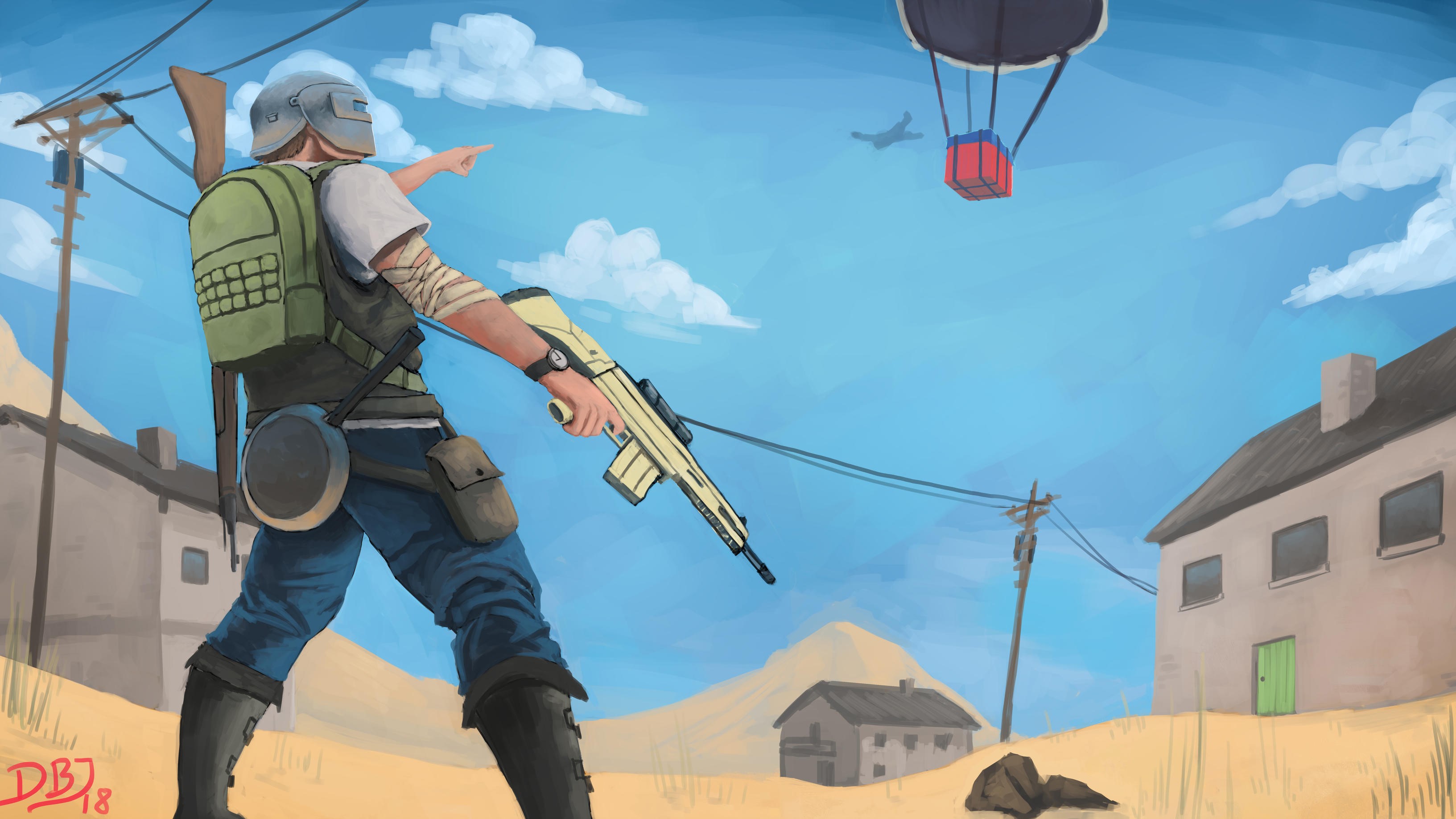 pubg, playerunknowns battlegrounds, 2019 games, games, hd, 4k, deviantart, HD Wallpaper