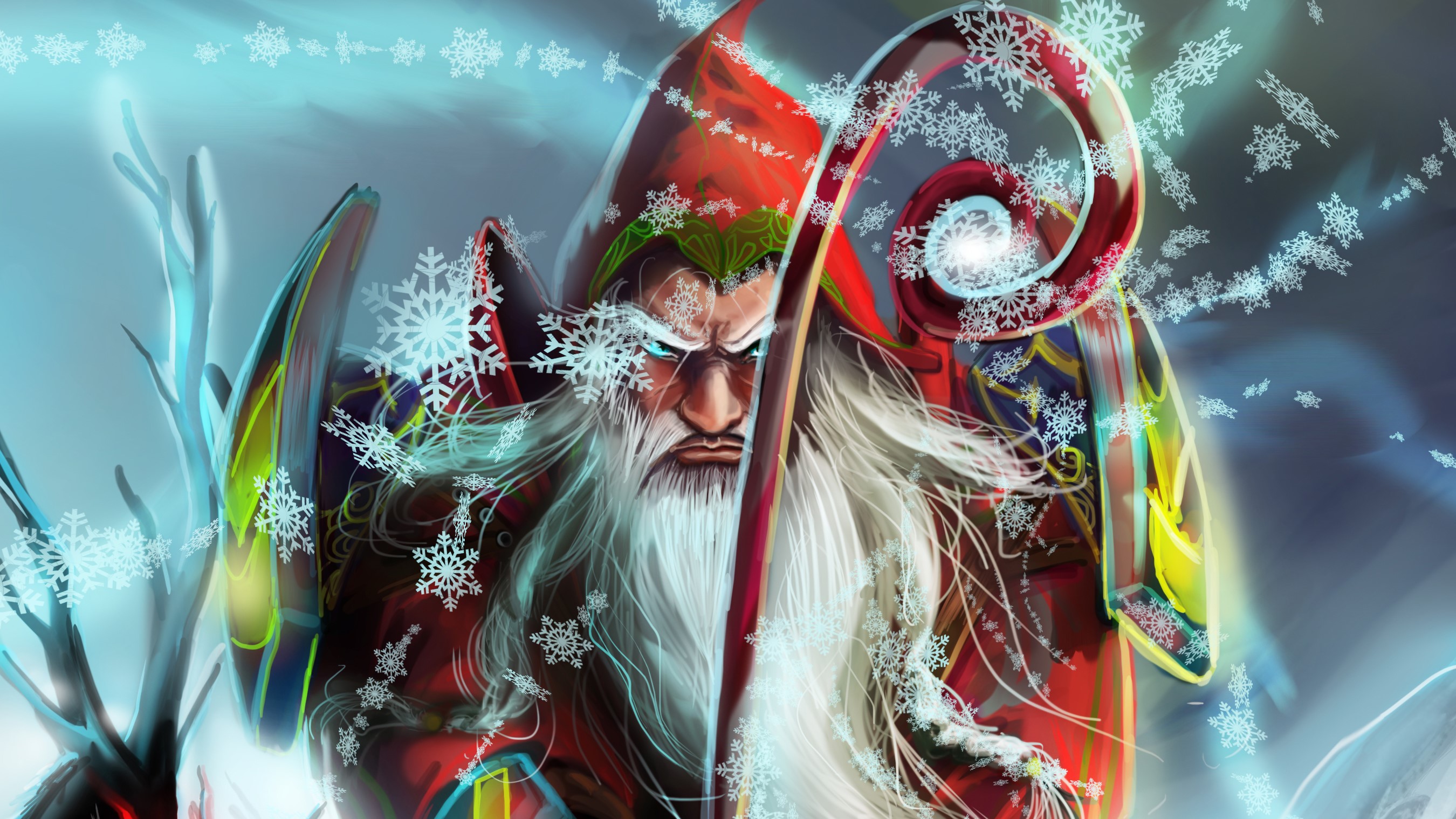 santa claus, christmas, celebrations, hd, artist, artwork, digital art, deviantart, HD Wallpaper