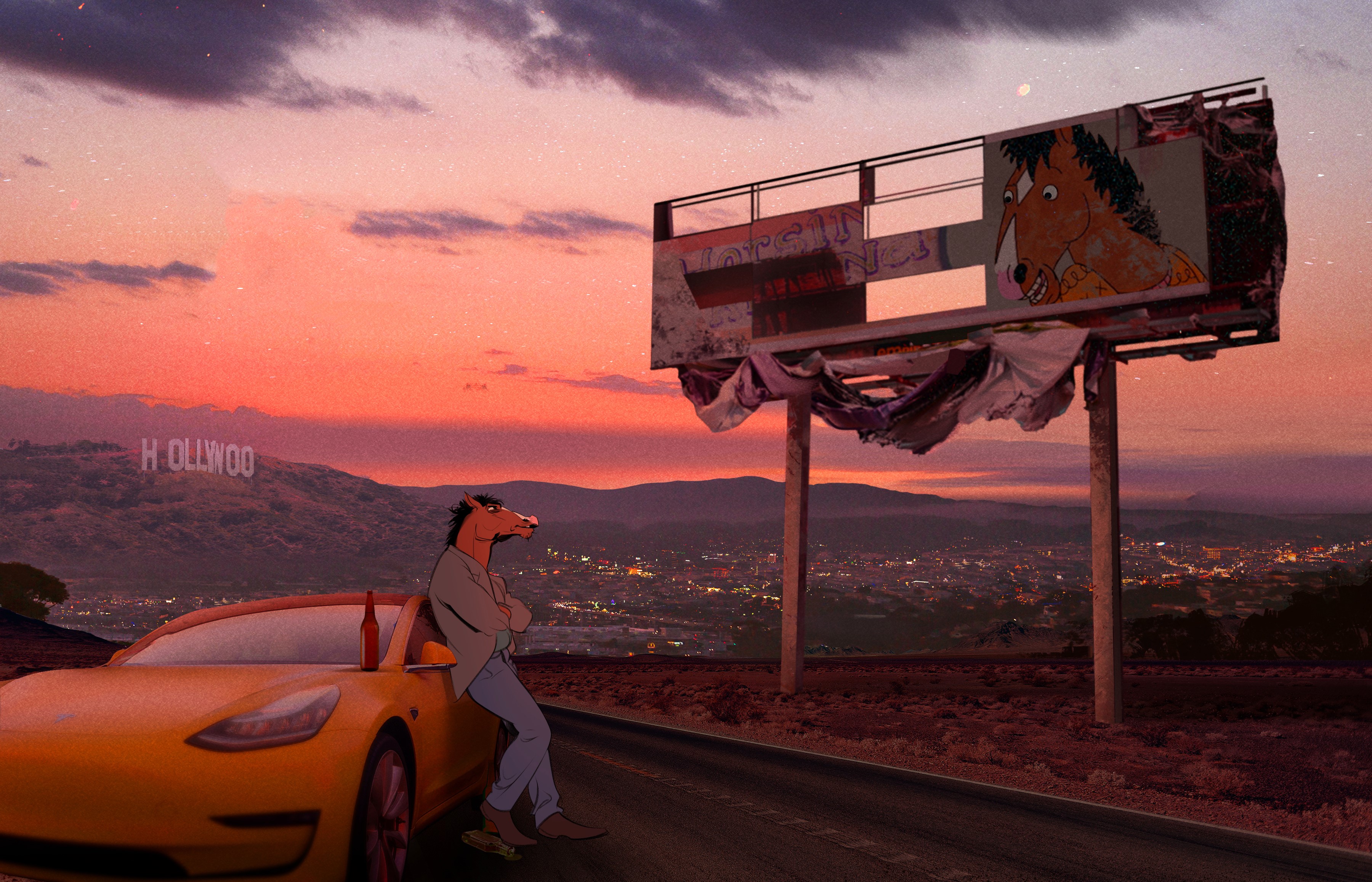 bojack horseman, tv shows, hd, animated tv series, 4k, artist, artwork, digital art, HD Wallpaper