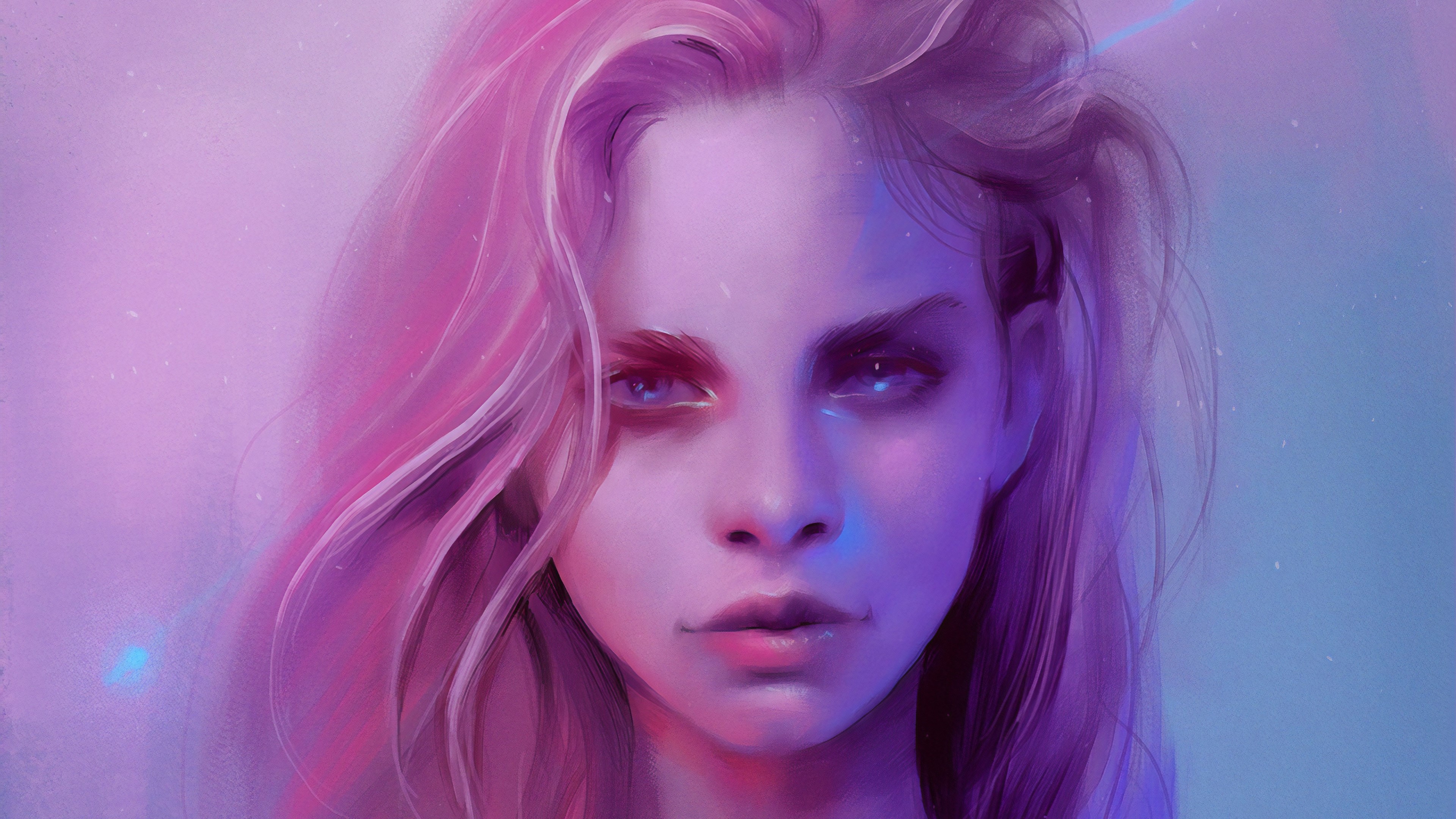 digital art, artist, artwork, hd, 4k, deviantart, pink, HD Wallpaper