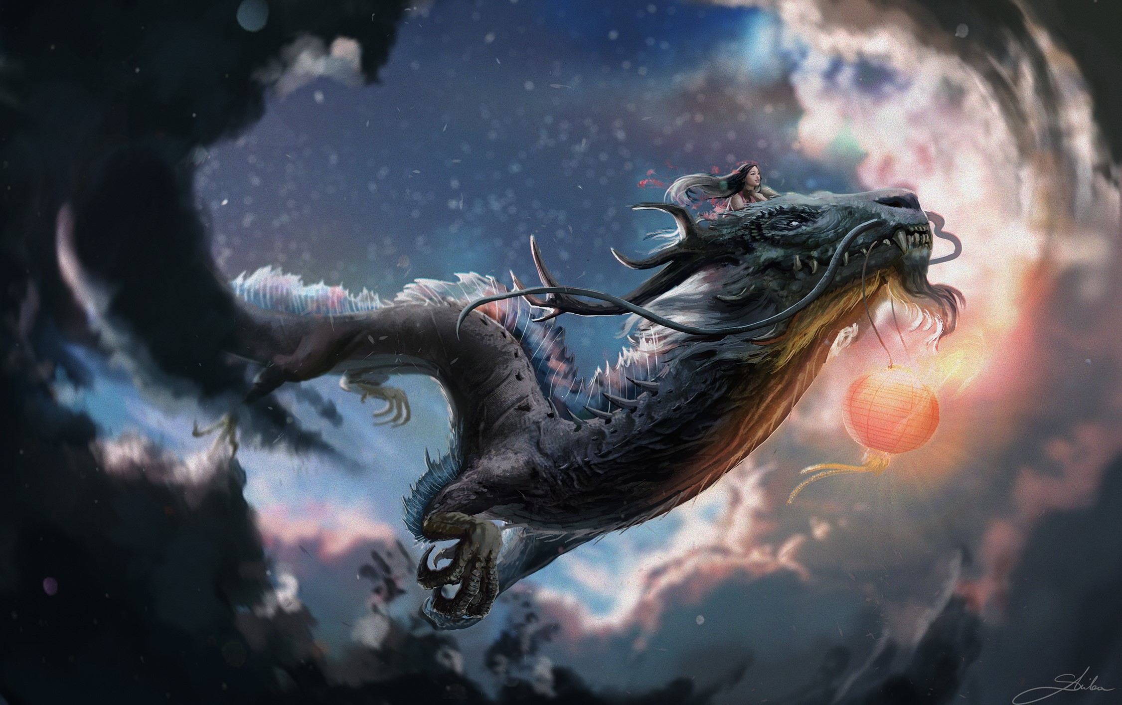 dragon, artist, artwork, digital art, hd, deviantart, HD Wallpaper