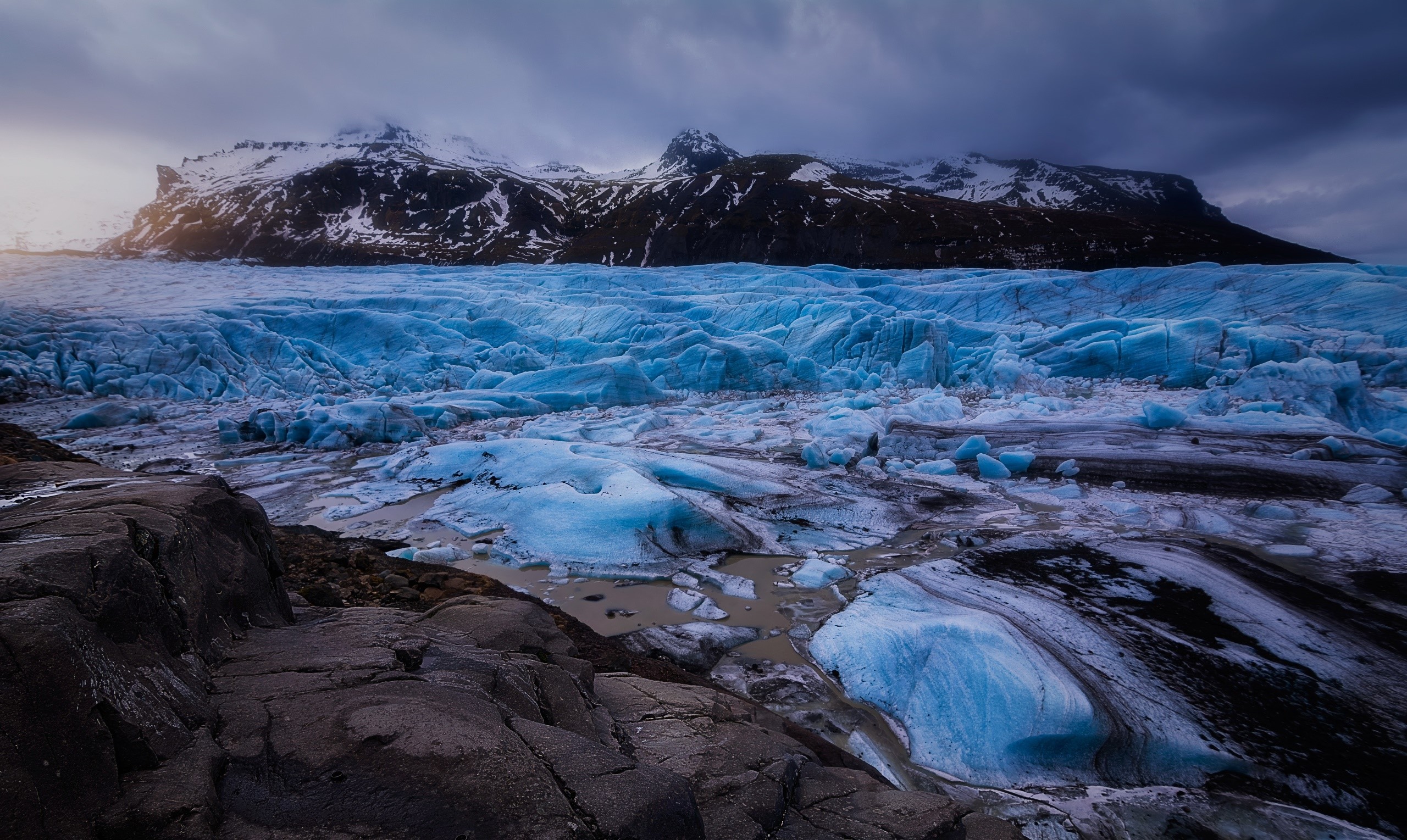 glacier, island, nature, hd, HD Wallpaper