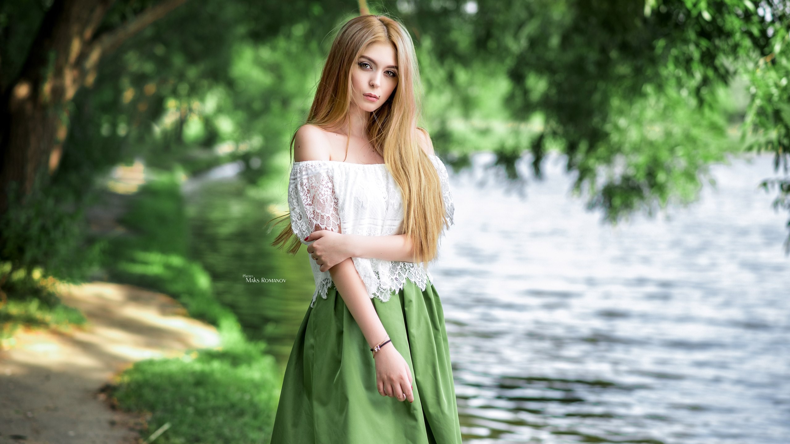 blonde, girls, model, hd, HD Wallpaper