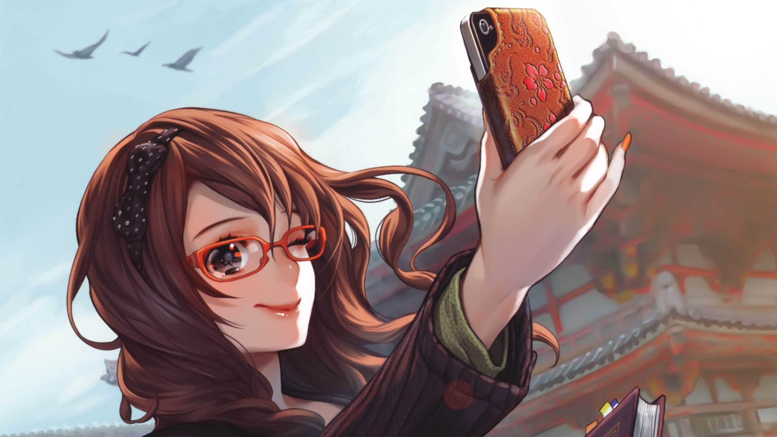 anime girl, anime, artist, artwork, digital art, hd, 4k, deviantart, HD Wallpaper