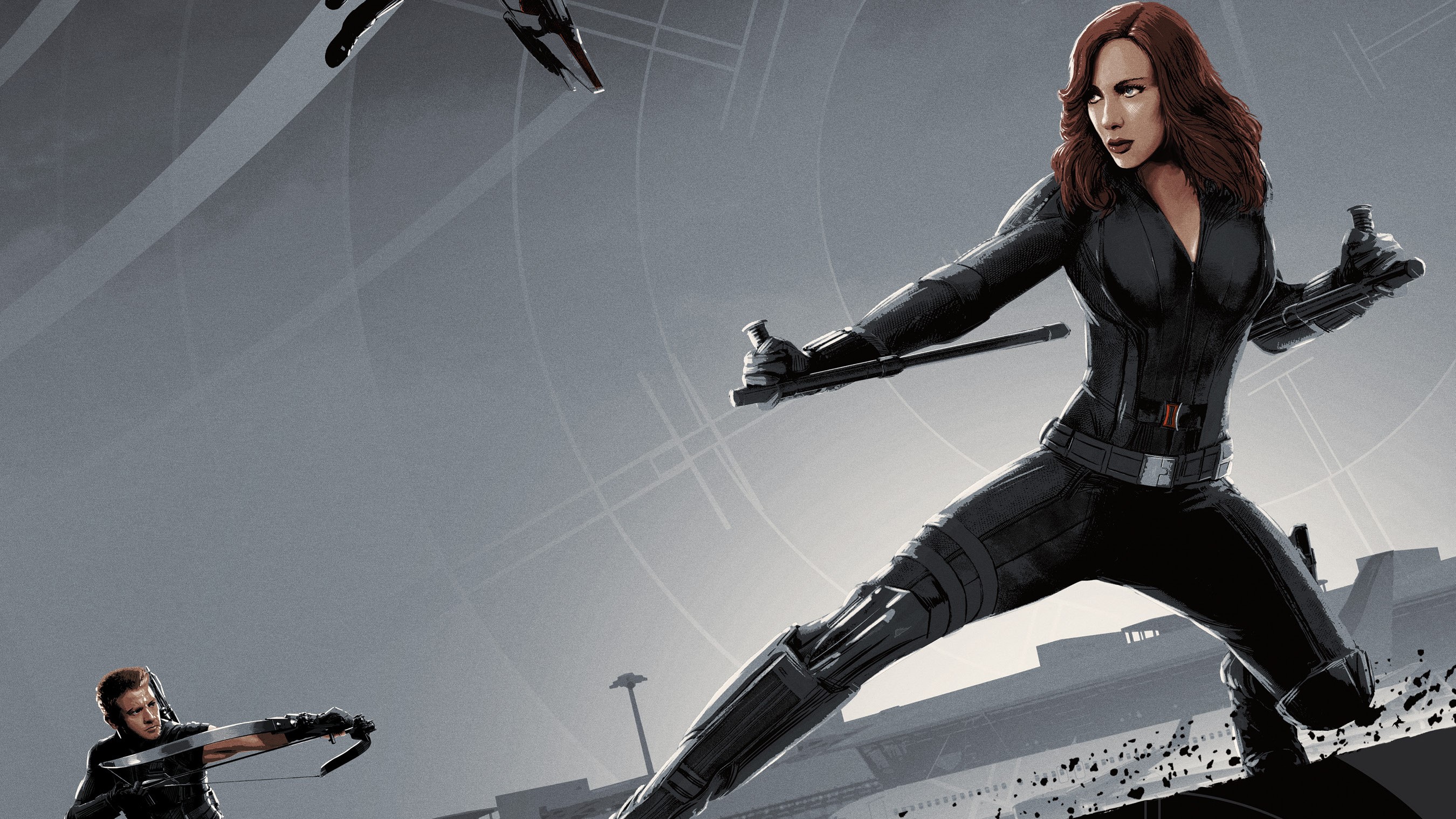 black widow, hd, superheroes, artwork, digital art, HD Wallpaper