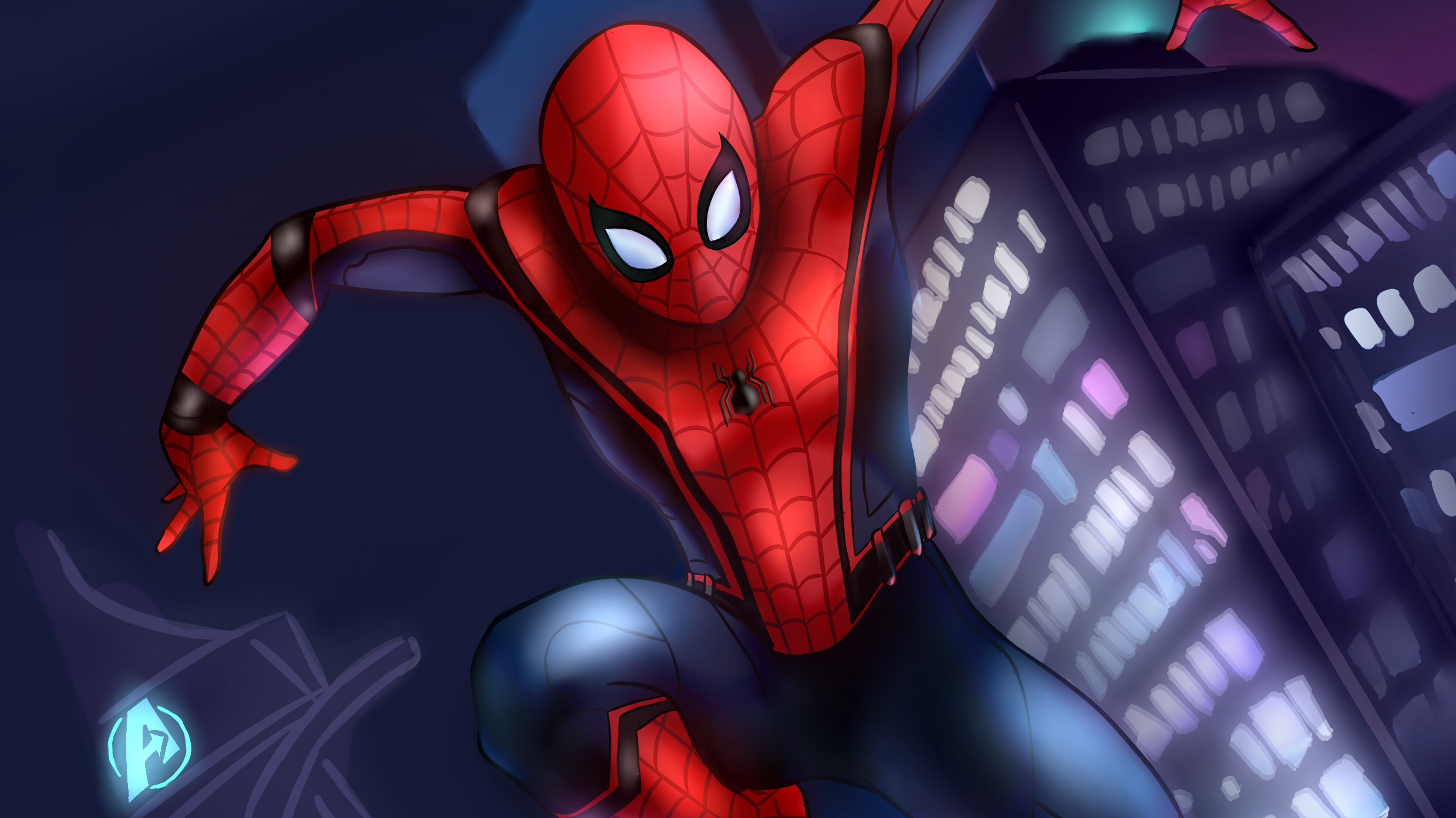 spiderman, hd, superheroes, artwork, digital art, behance, HD Wallpaper