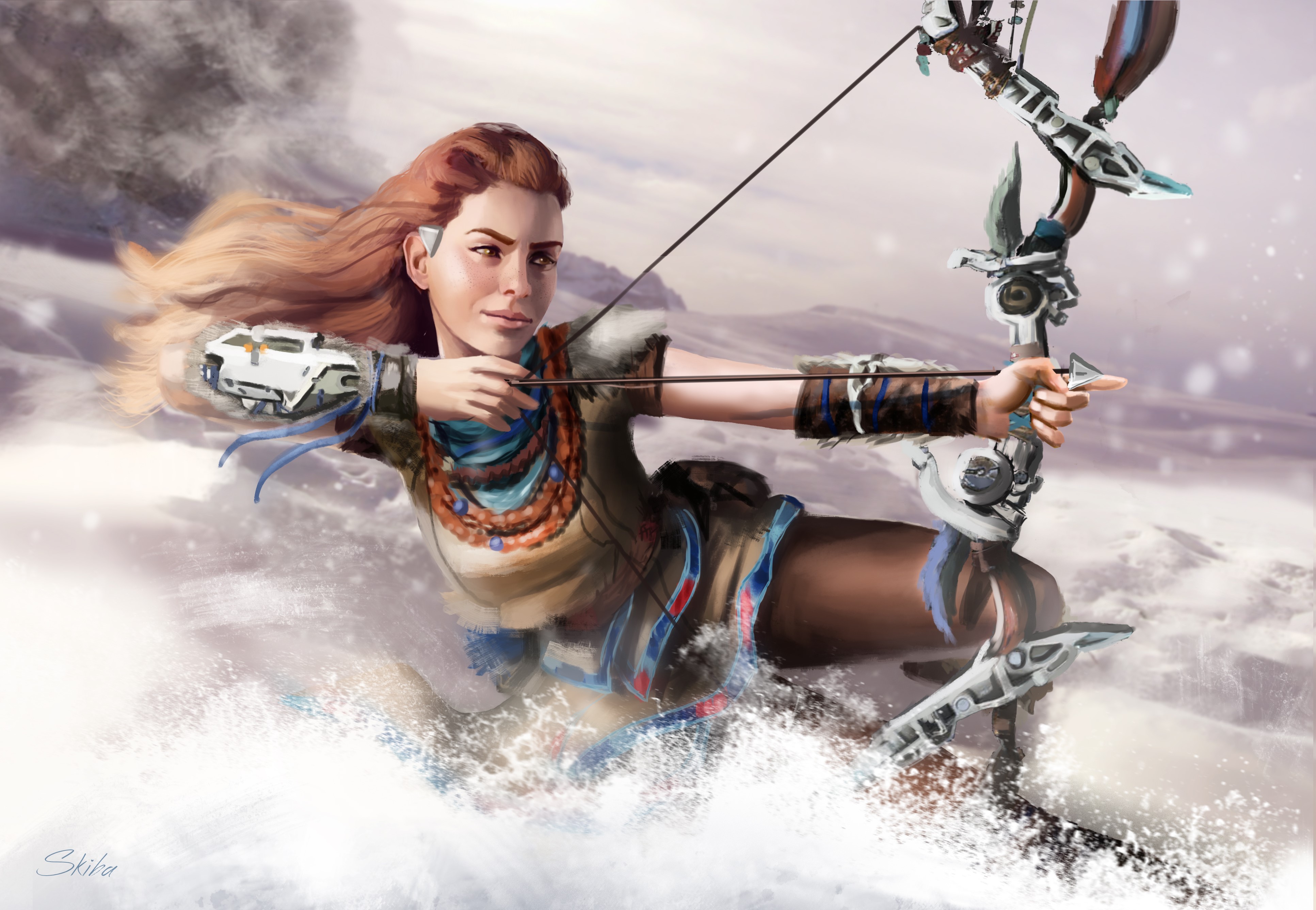 aloy, horizon zero dawn, games, pc games, xbox games, ps games, hd, 4k, deviantart, HD Wallpaper