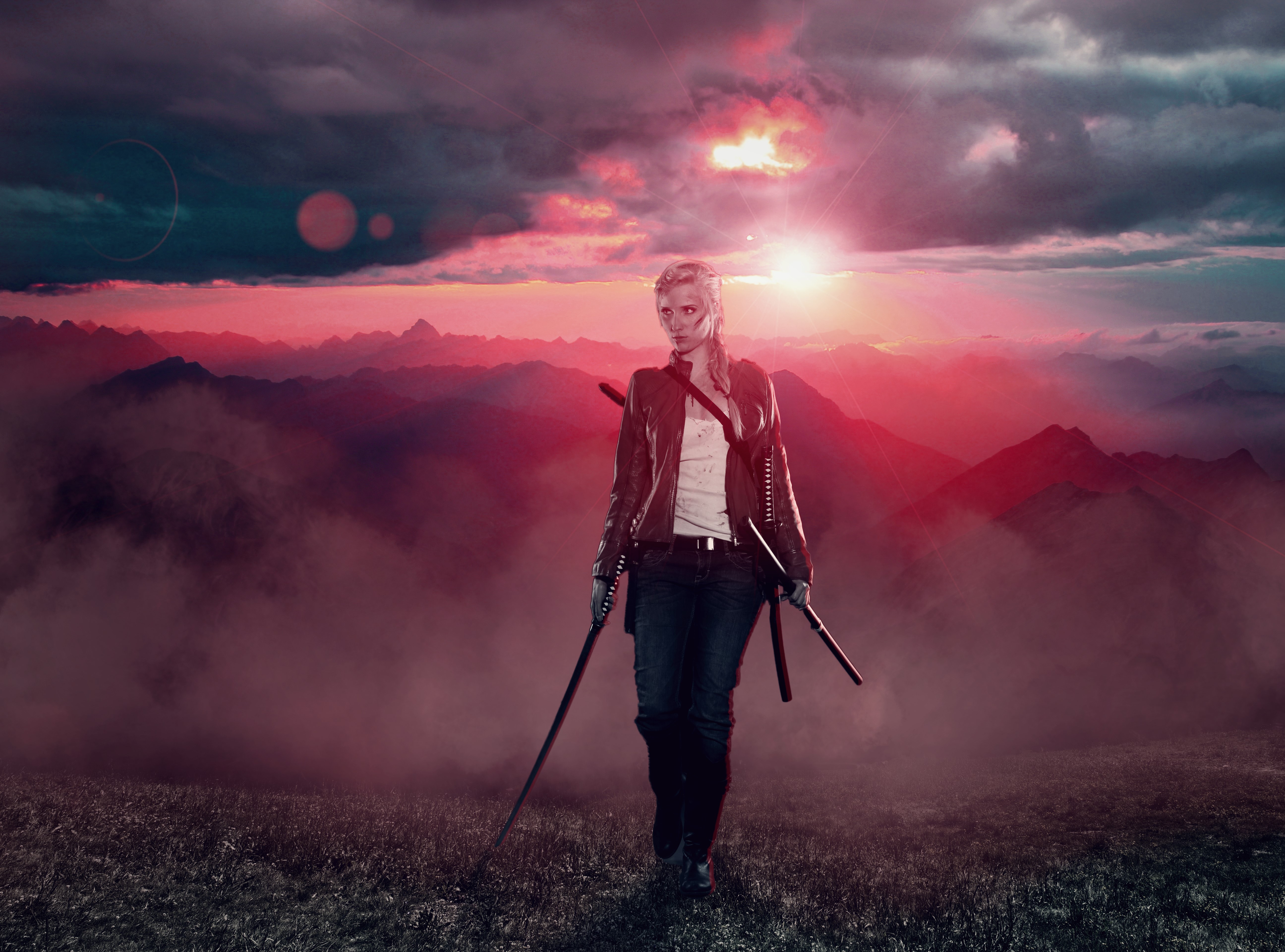 warrior, girls, photography, hd, 4k, 5k, deviantart, HD Wallpaper