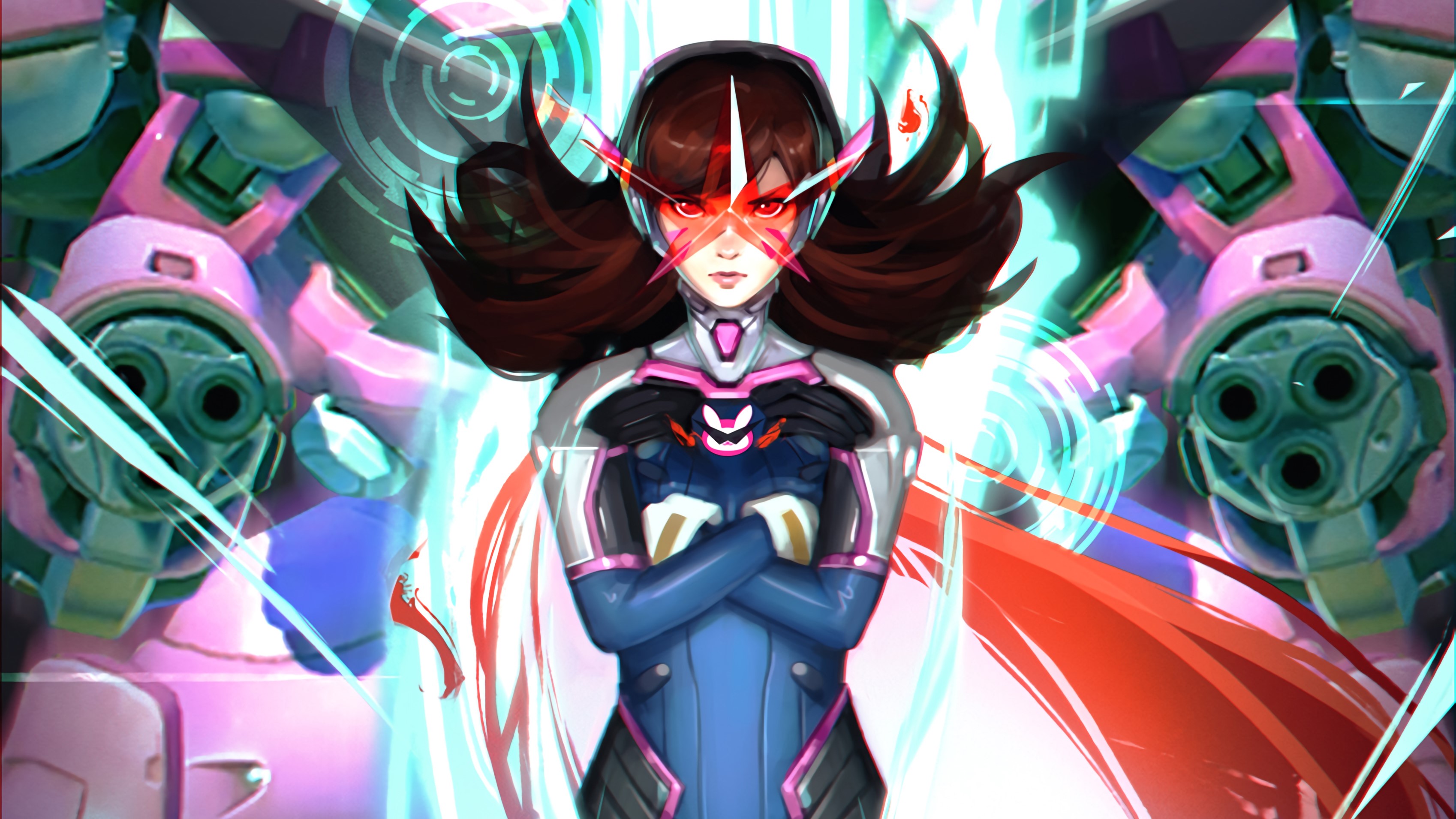 dva overwatch, overwatch, games, artist, artwork, digital art, hd, 4k, deviantart, HD Wallpaper