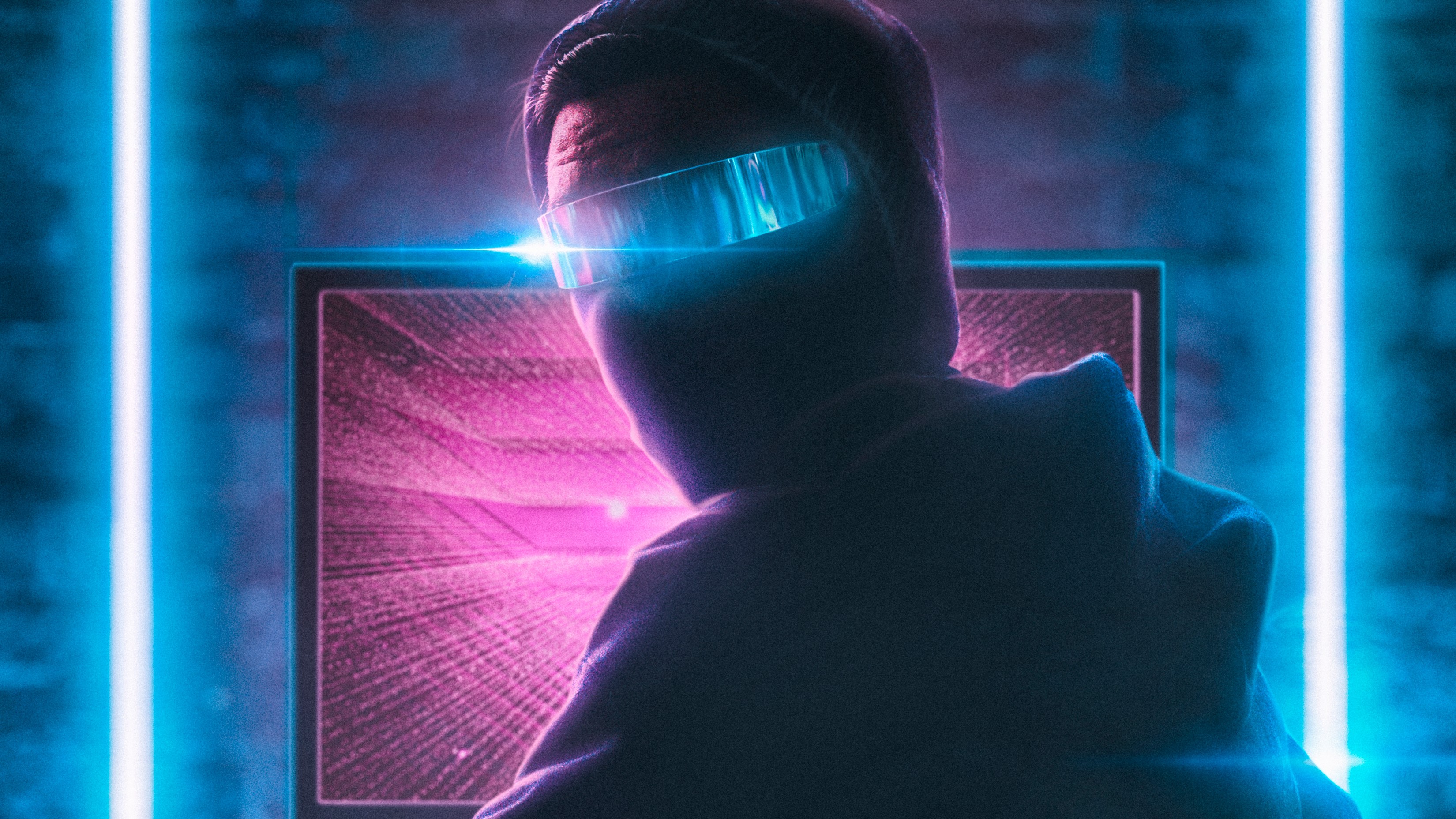 artist, hd, 4k, neon, HD Wallpaper