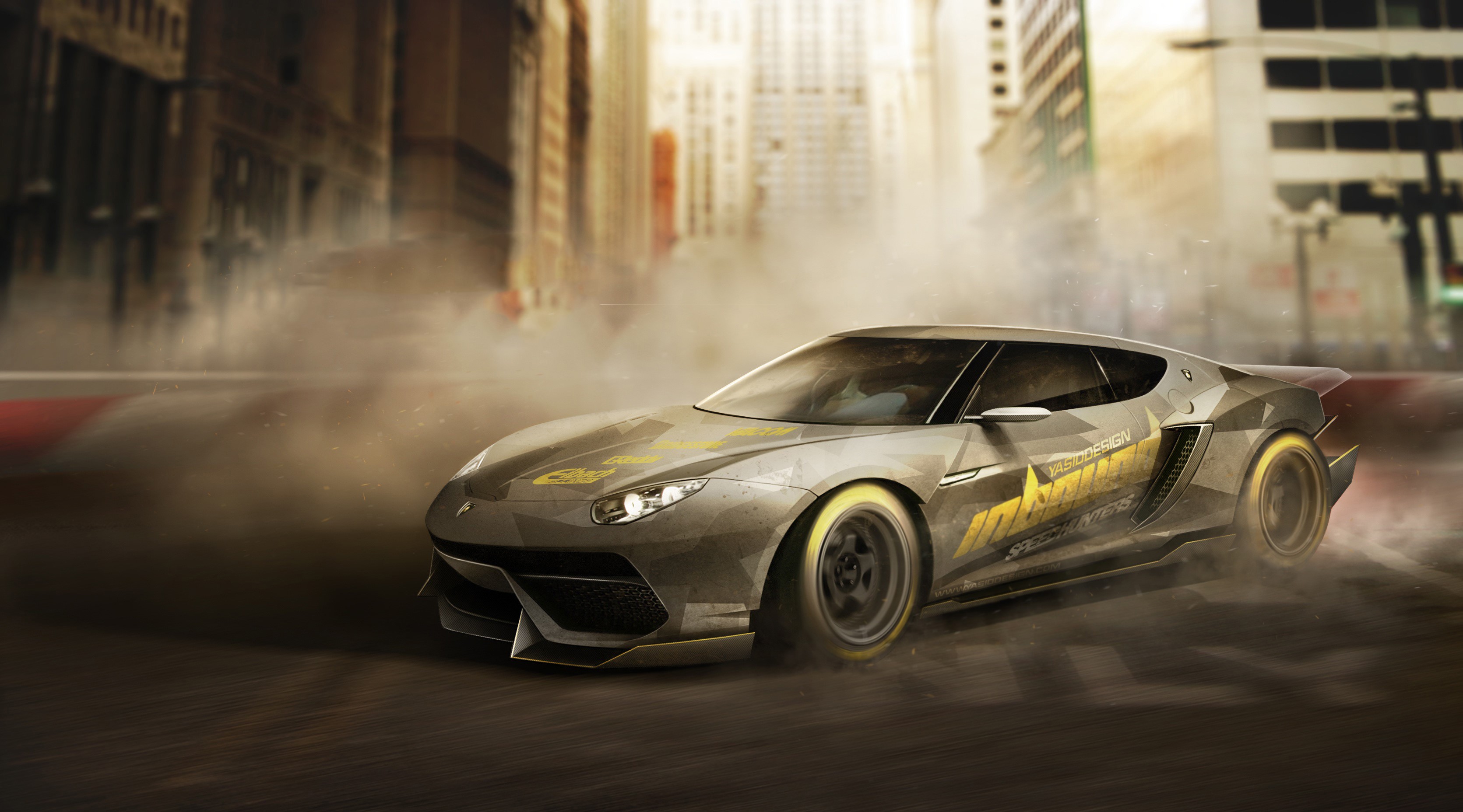 lamborghini, cars, hd, 4k, behance, HD Wallpaper