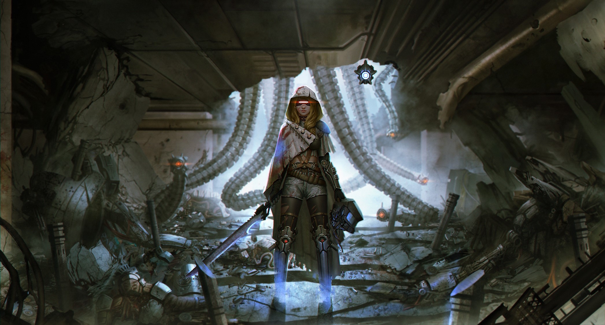 cyberpunk, artist, artwork, digital art, hd, HD Wallpaper