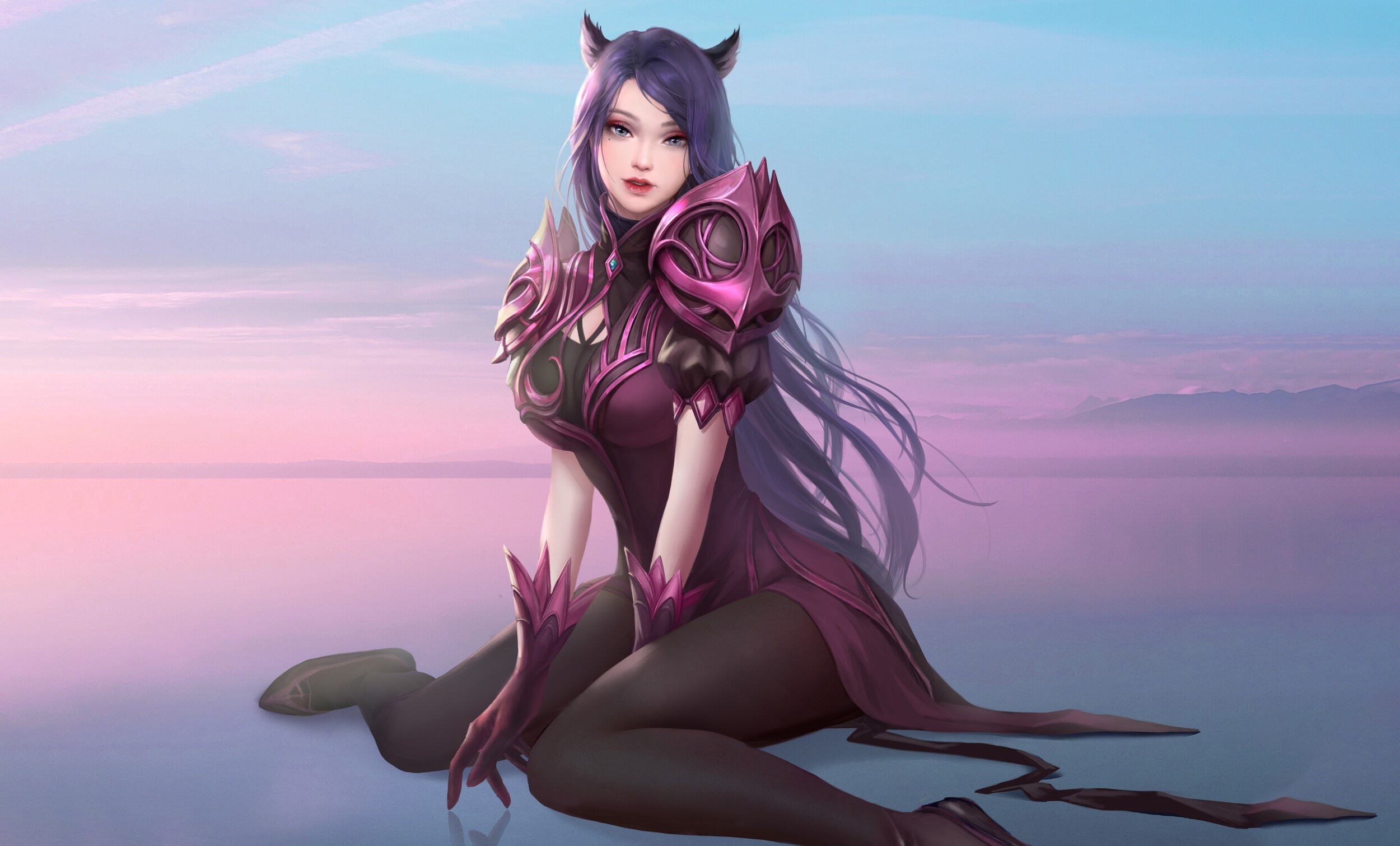 anime girl, anime, artist, artwork, digital art, hd, fantasy girls, HD Wallpaper