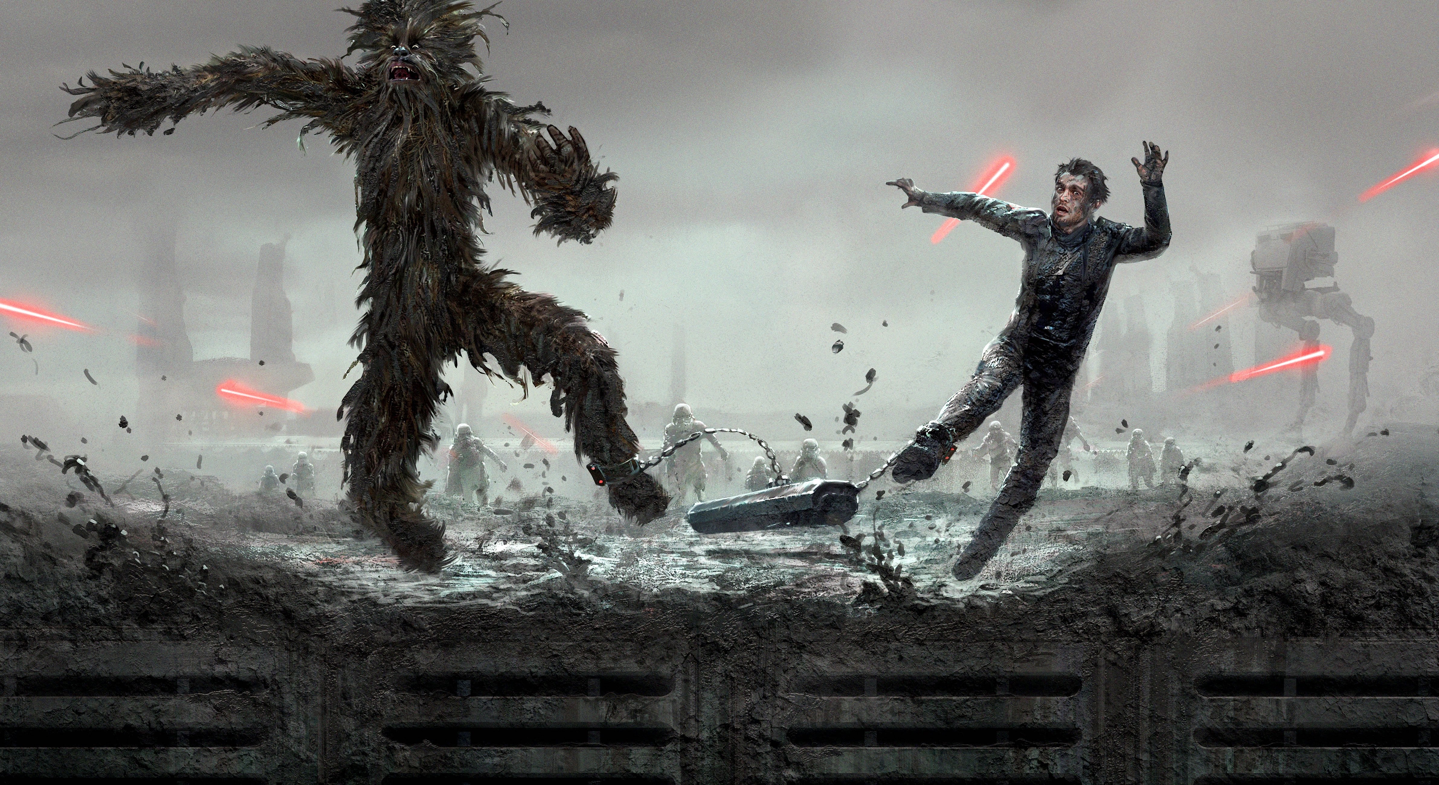 star wars, chewbacca, han solo, hd, 4k, movies, HD Wallpaper
