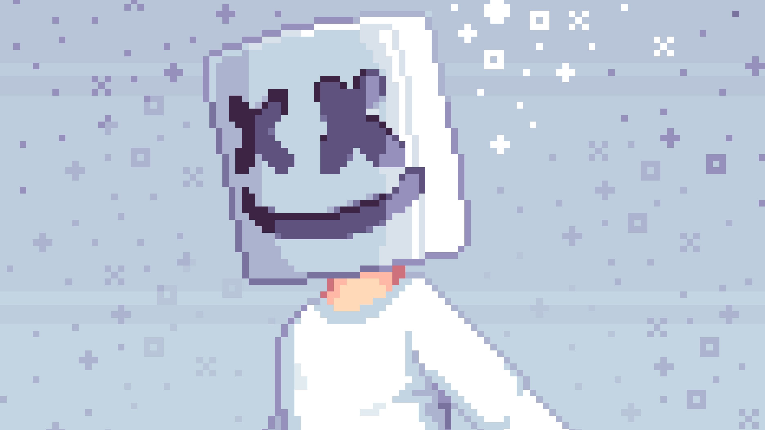 marshmello, music, hd, 4k, pixel, HD Wallpaper