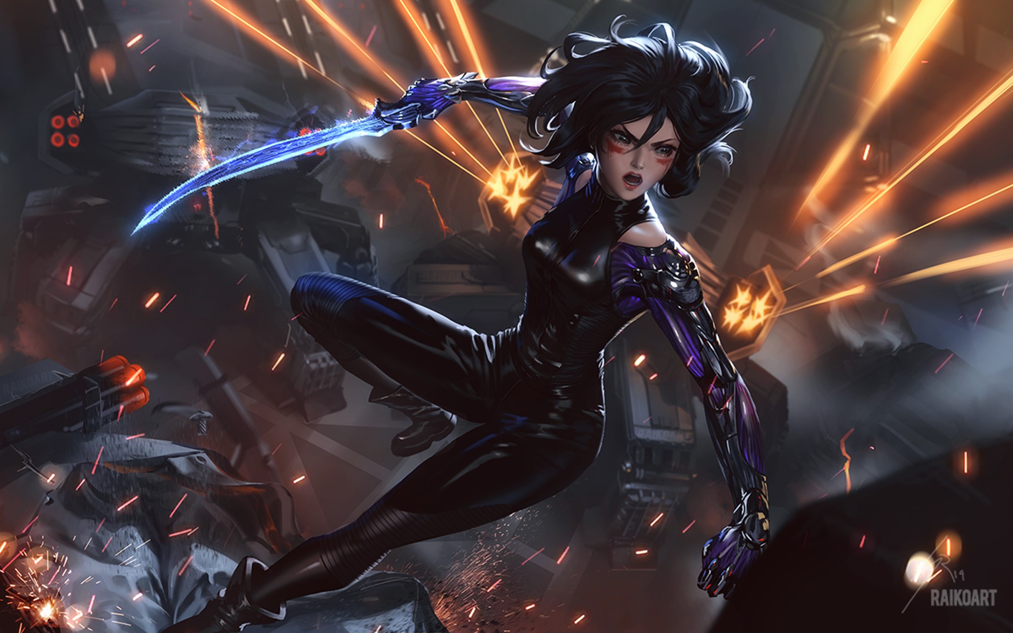 alita battle angel, artist, hd, artwork, deviantart, HD Wallpaper