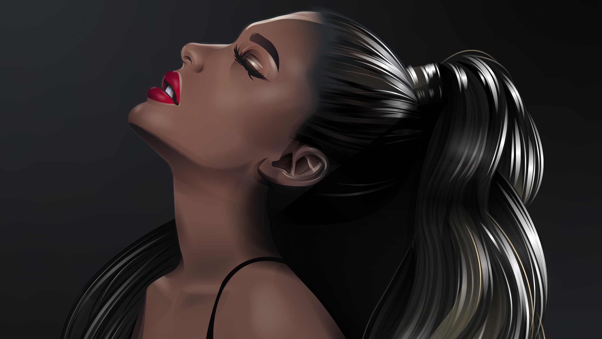 ariana grande, hd, celebrities, music, singer, behance, HD Wallpaper