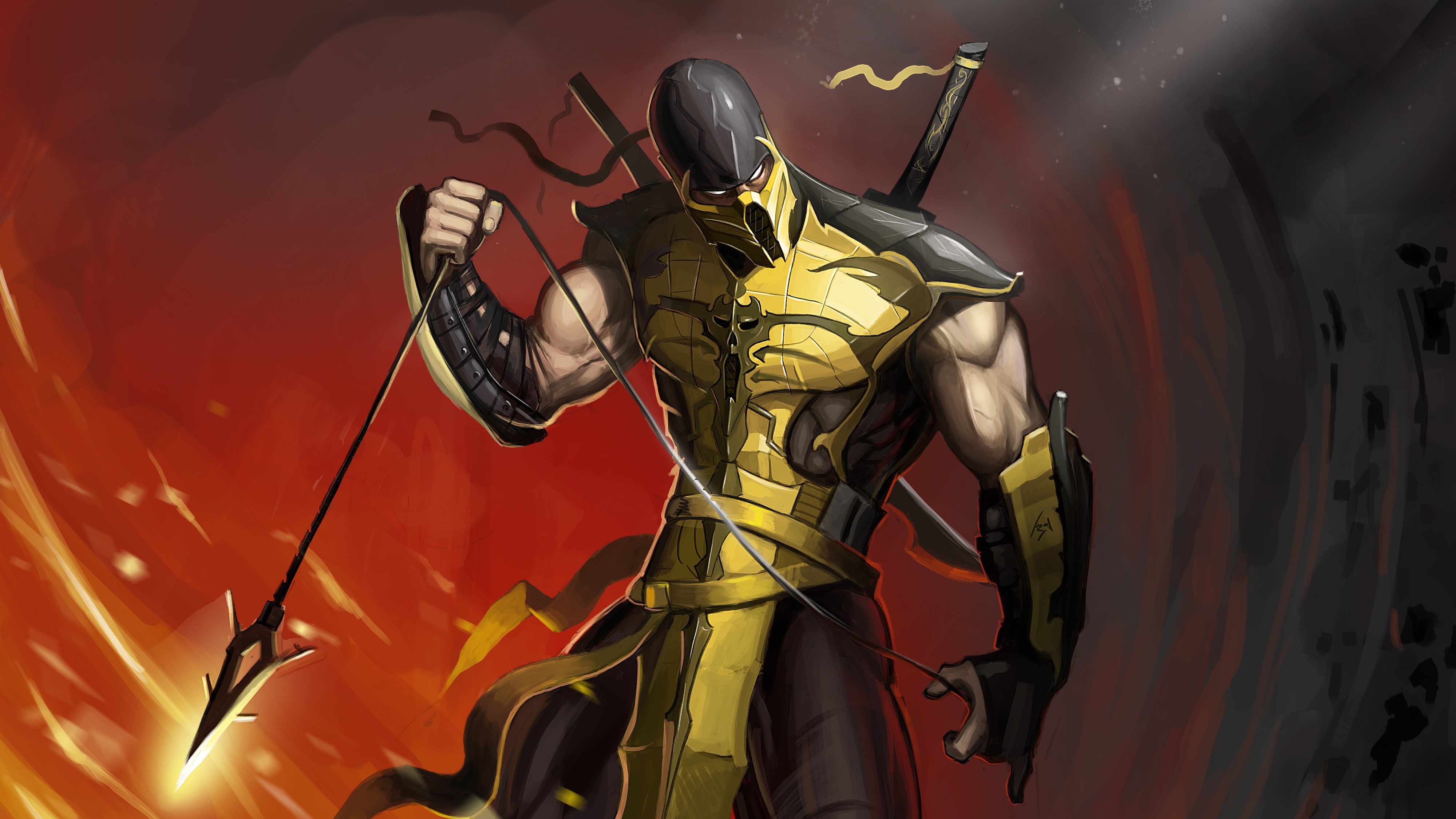 scorpion, games, xbox games, ps games, pc games, mortal kombat, hd, 4k, HD Wallpaper