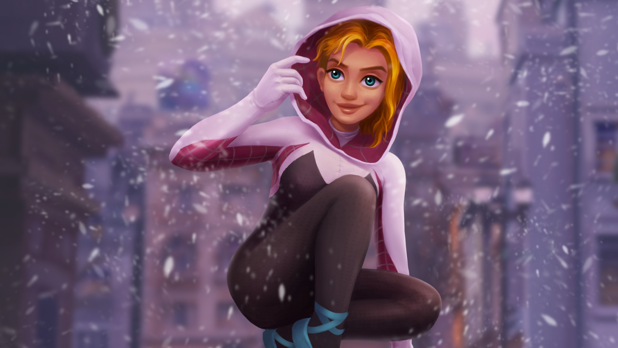 gwen stacy, hd, superheroes, artwork, artist, digital art, behance, HD Wallpaper