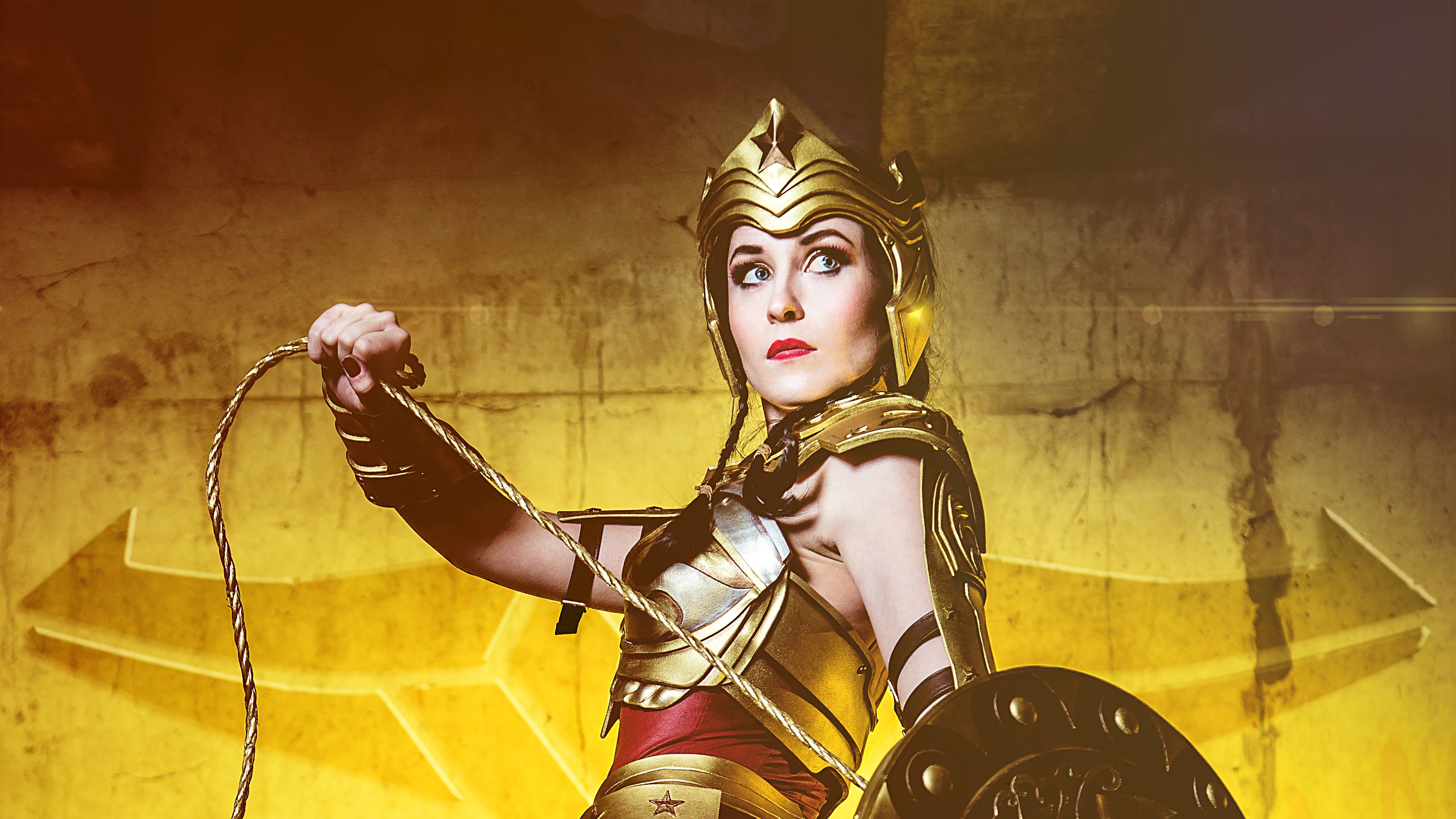 wonder woman, superheroes, cosplay, hd, 4k, HD Wallpaper