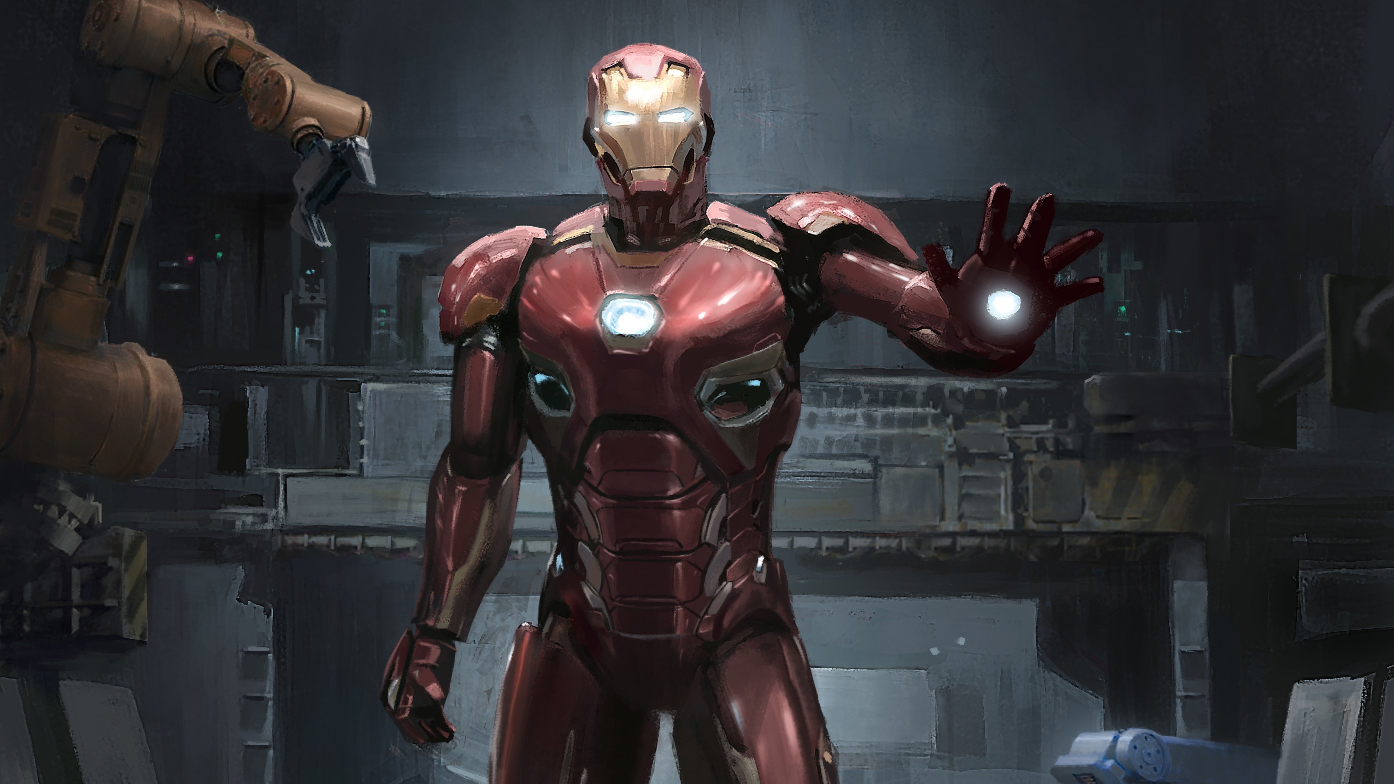 iron man, hd, superheroes, artwork, digital art, HD Wallpaper